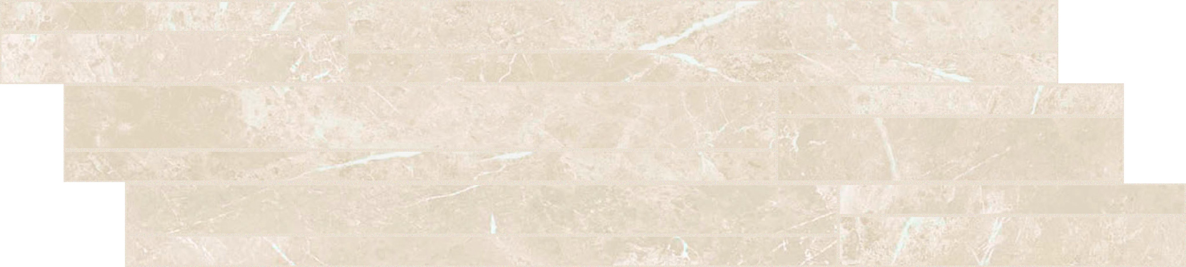 Cream Dolomia Modulo listello sfalsato mix 15x60 9 мм