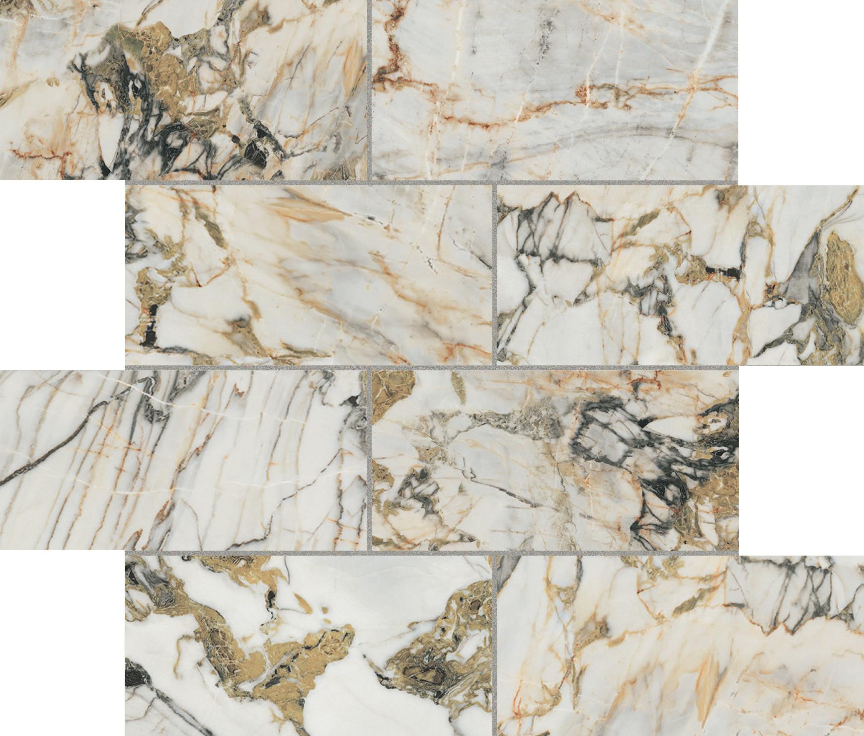 Étoile Symphonie Módulo murete desplazado Magnum 7,5x15 30x30 матовая 6 мм