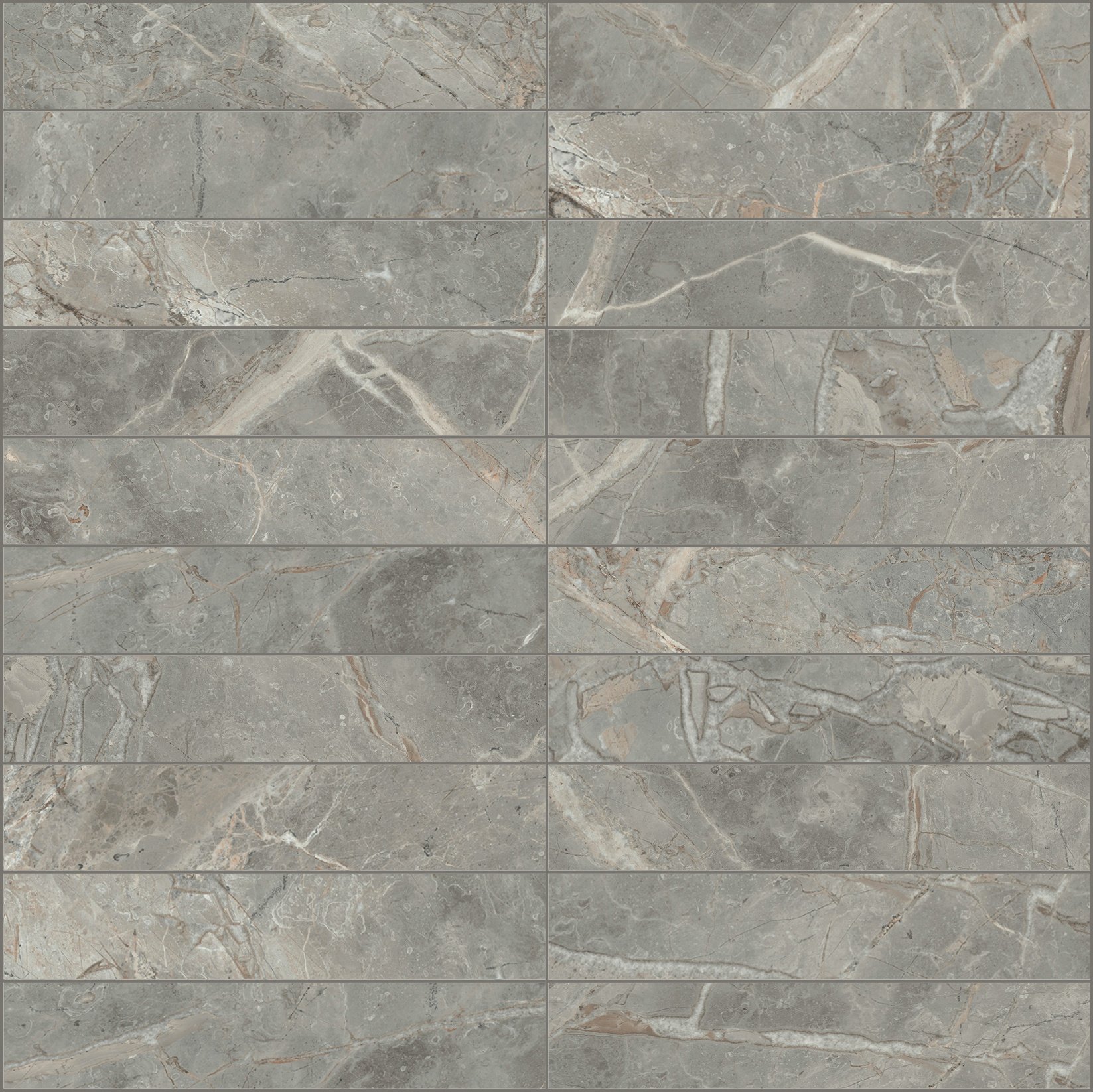 Étoile Gris Mosaico 3x15 30x30 глянцевая 9 мм