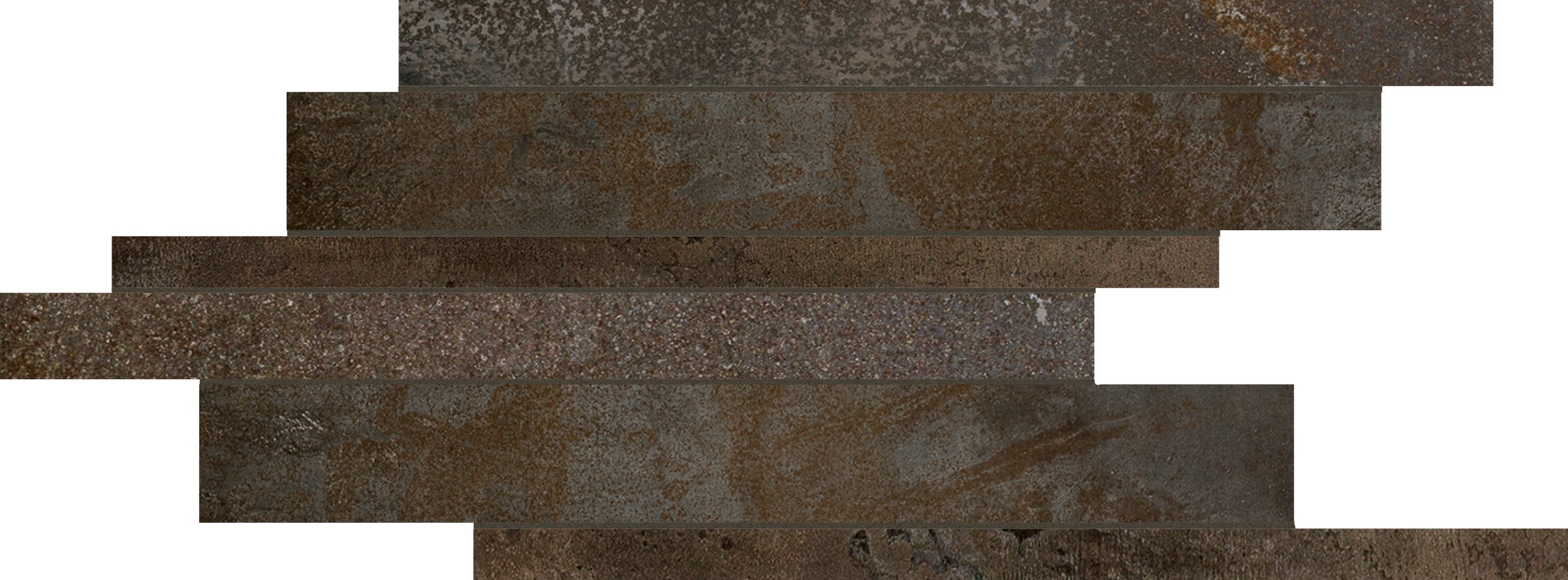 Aged Bronze Modulo listello sfalsato 21x40 матовая 9 мм