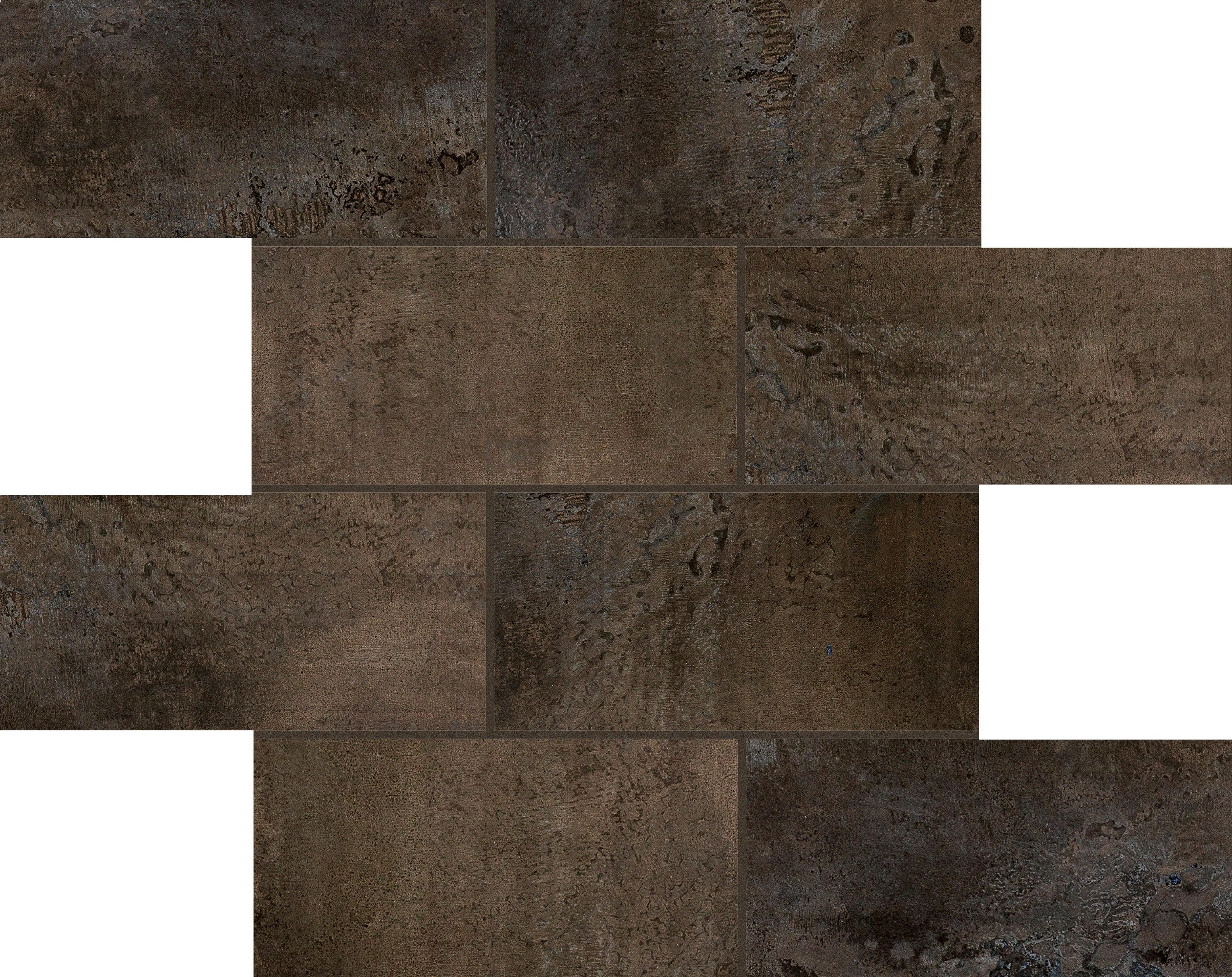 Aged Bronze Módulo murete desplazado Magnum 7,5x15 30x30 матовая 6 мм