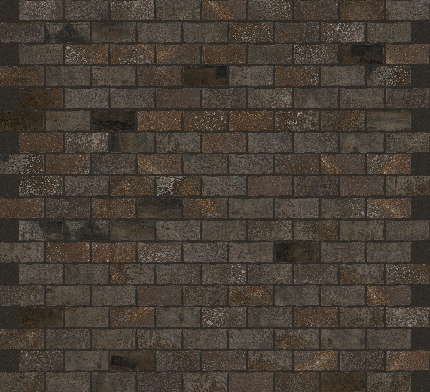 Aged Bronze Mosaico magnum 1,5x3 30x30 матовая 6 мм