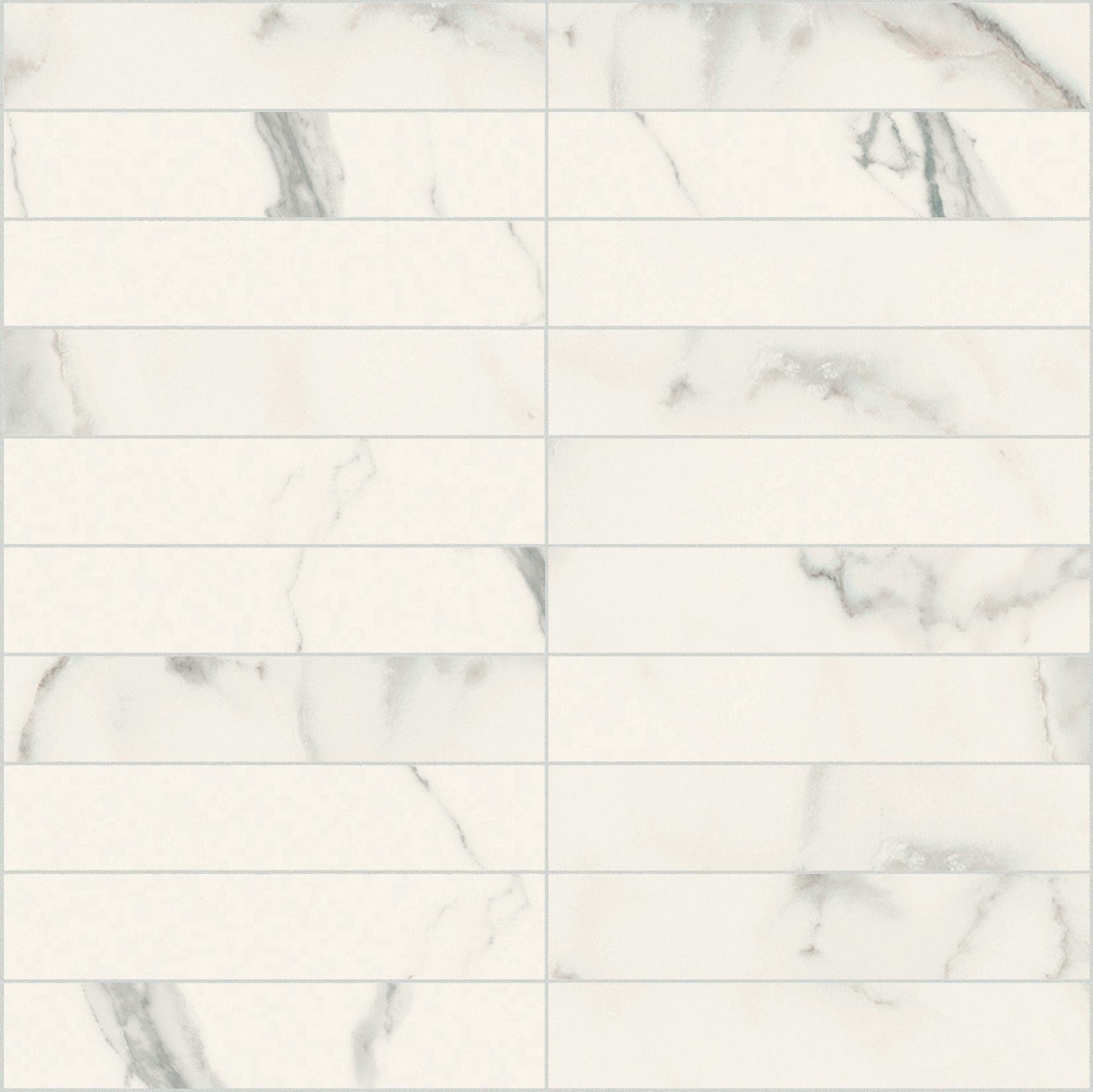 Statuario Mosaico 3x15 30x30 матовая 9 мм