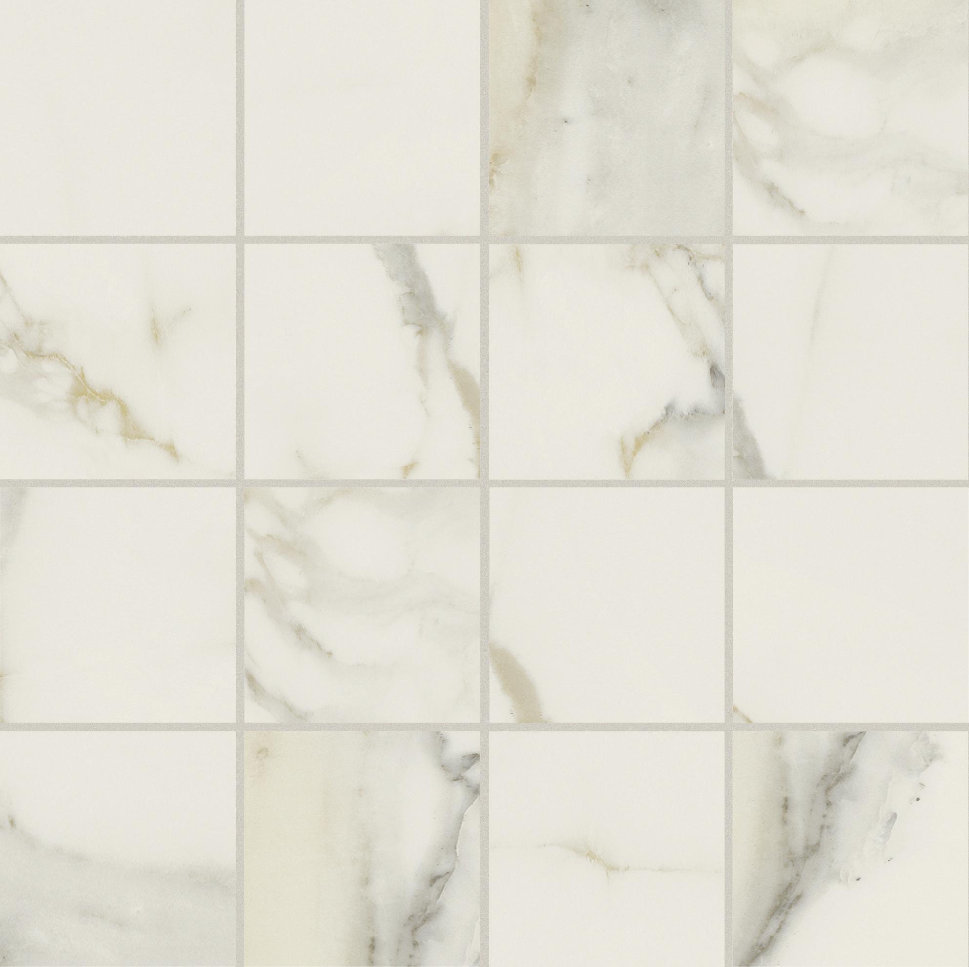 Calacatta Gold Mosaico magnum 7,5x7,5 30x30 глянцевая 6 мм