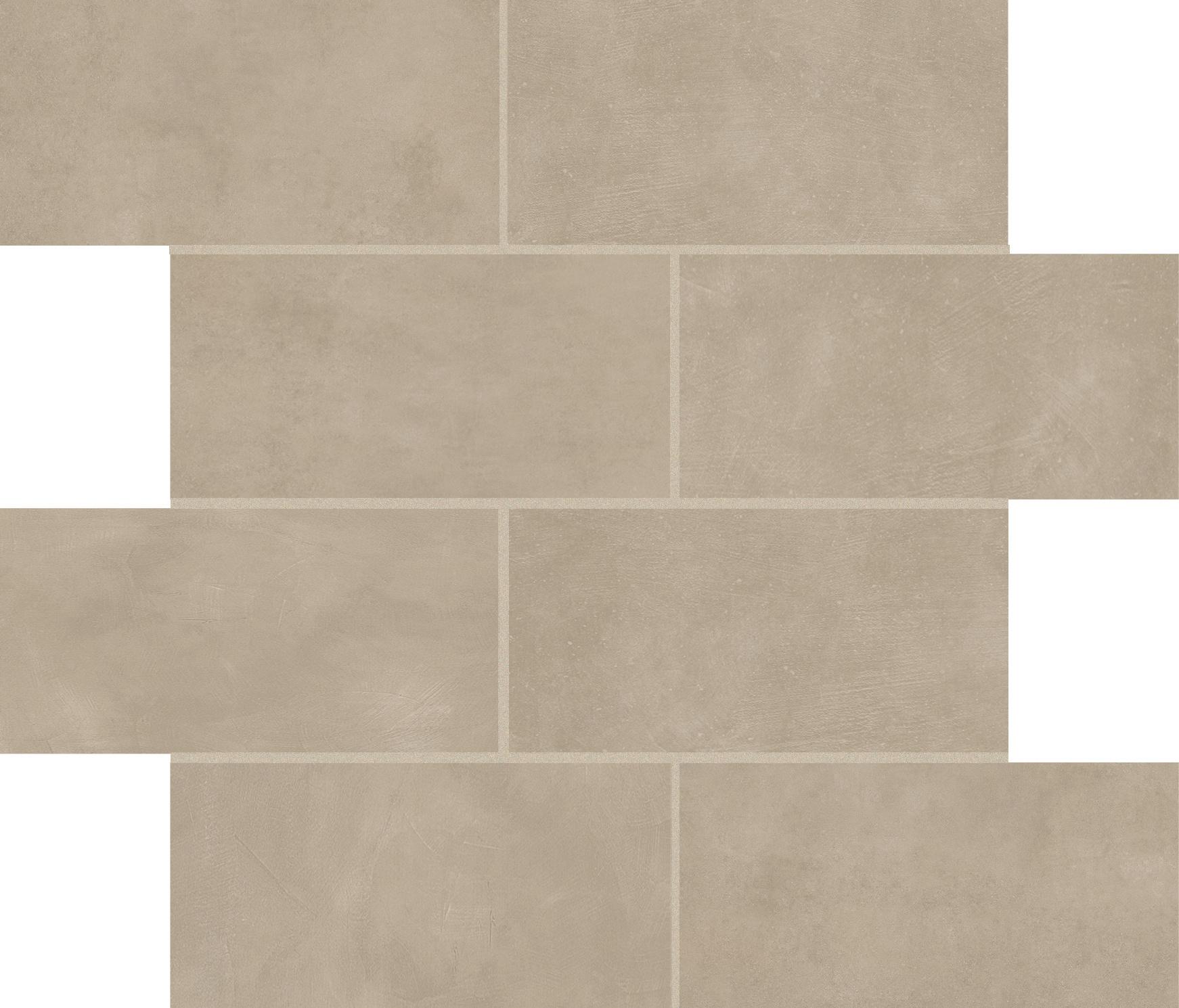 Taupe Módulo murete desplazado Magnum 7,5x15 30x30 матовая 6 мм