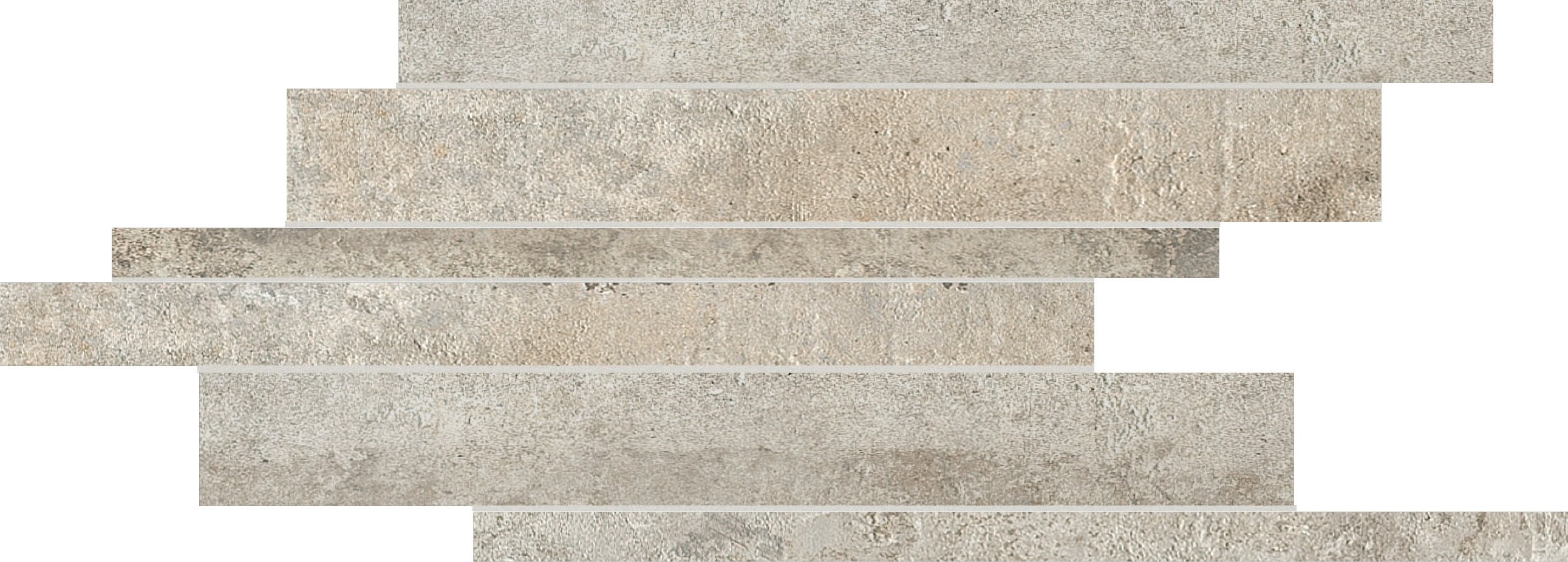 La Roche Ecru Modulo listello sfalsato mix 21x40 матовая 9 мм