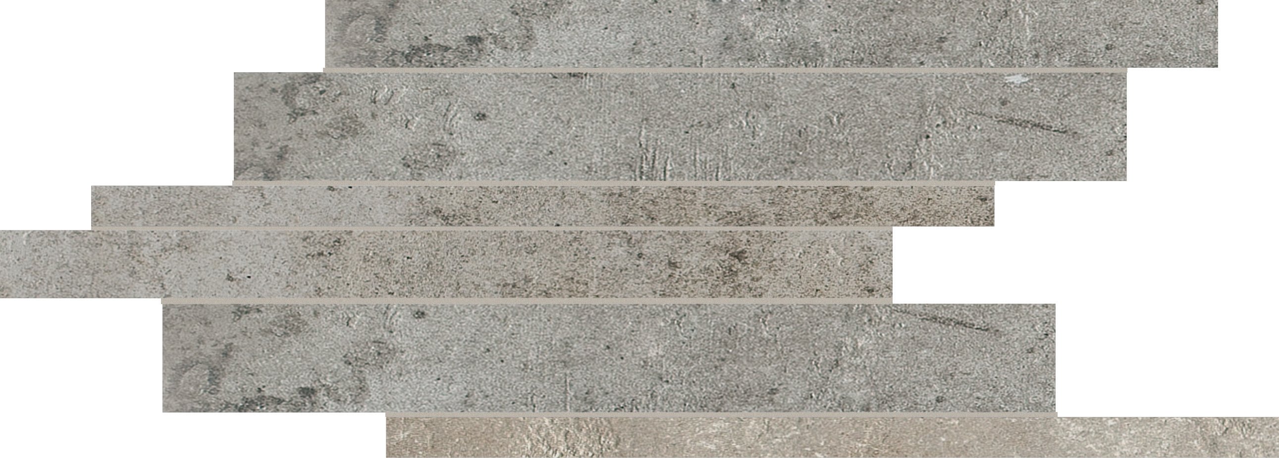 La Roche Grey Modulo listello sfalsato mix 21x40 матовая 9 мм