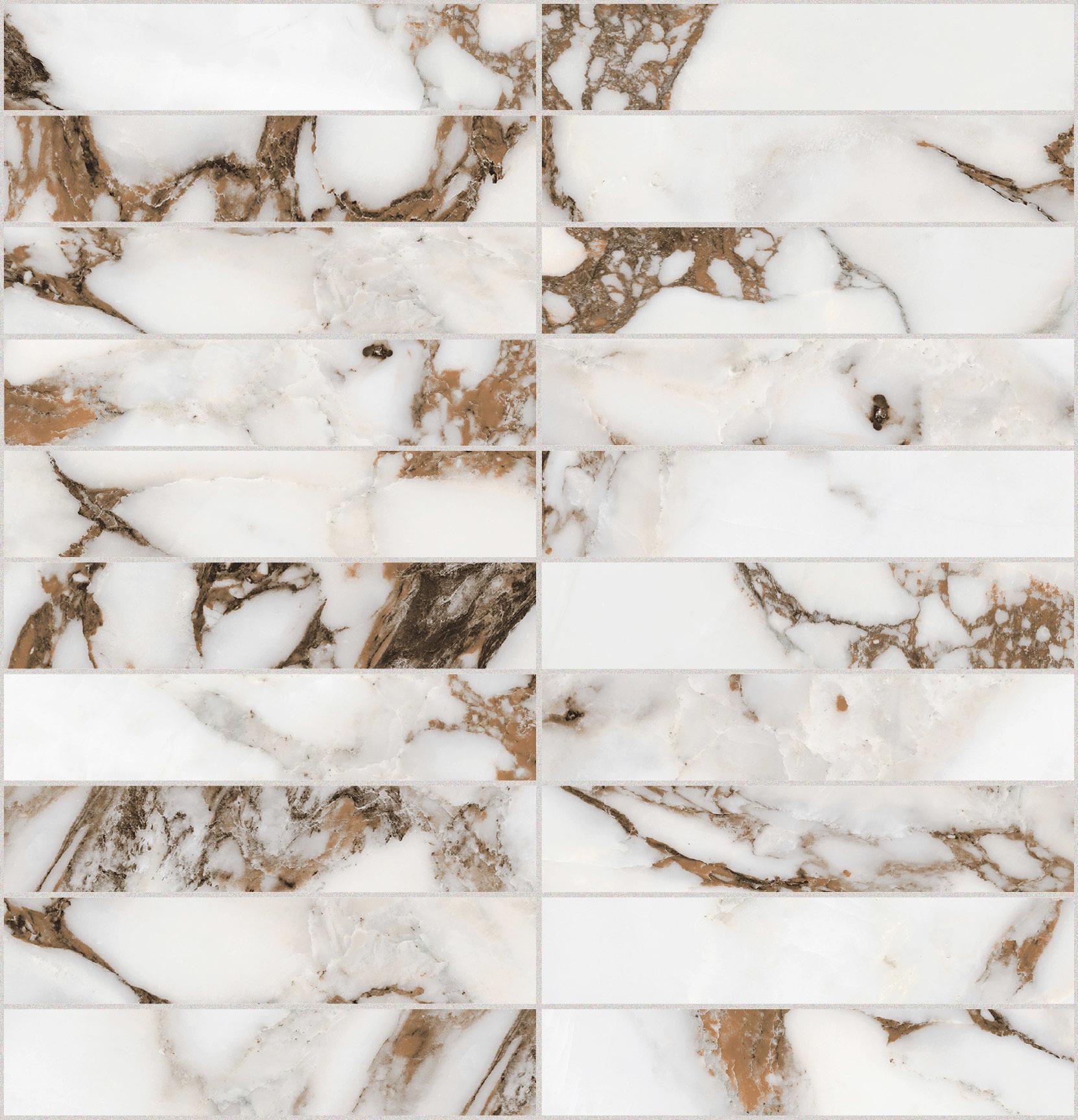 Brèche Capraia Mosaico 3x15 30x30 глянцевая 9 мм