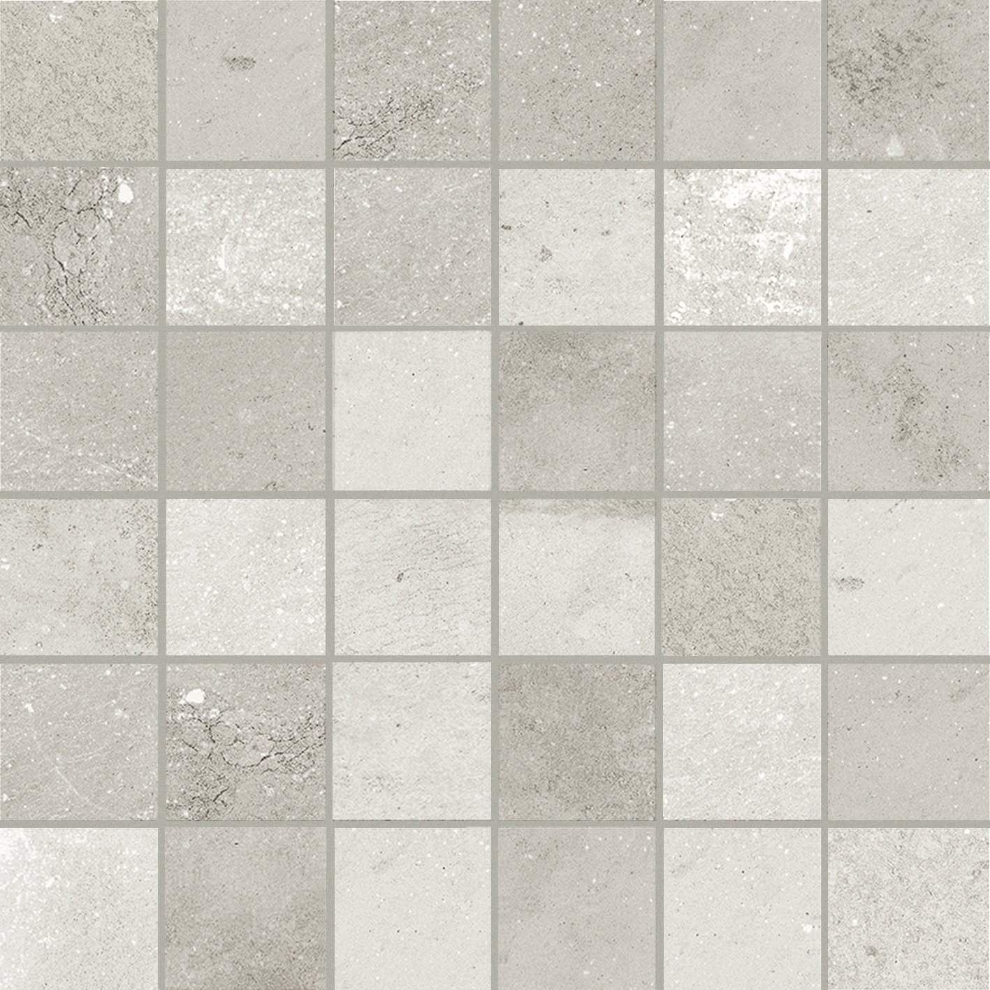 White Mosaico 3D 5x5 30x30 матовая 9 мм