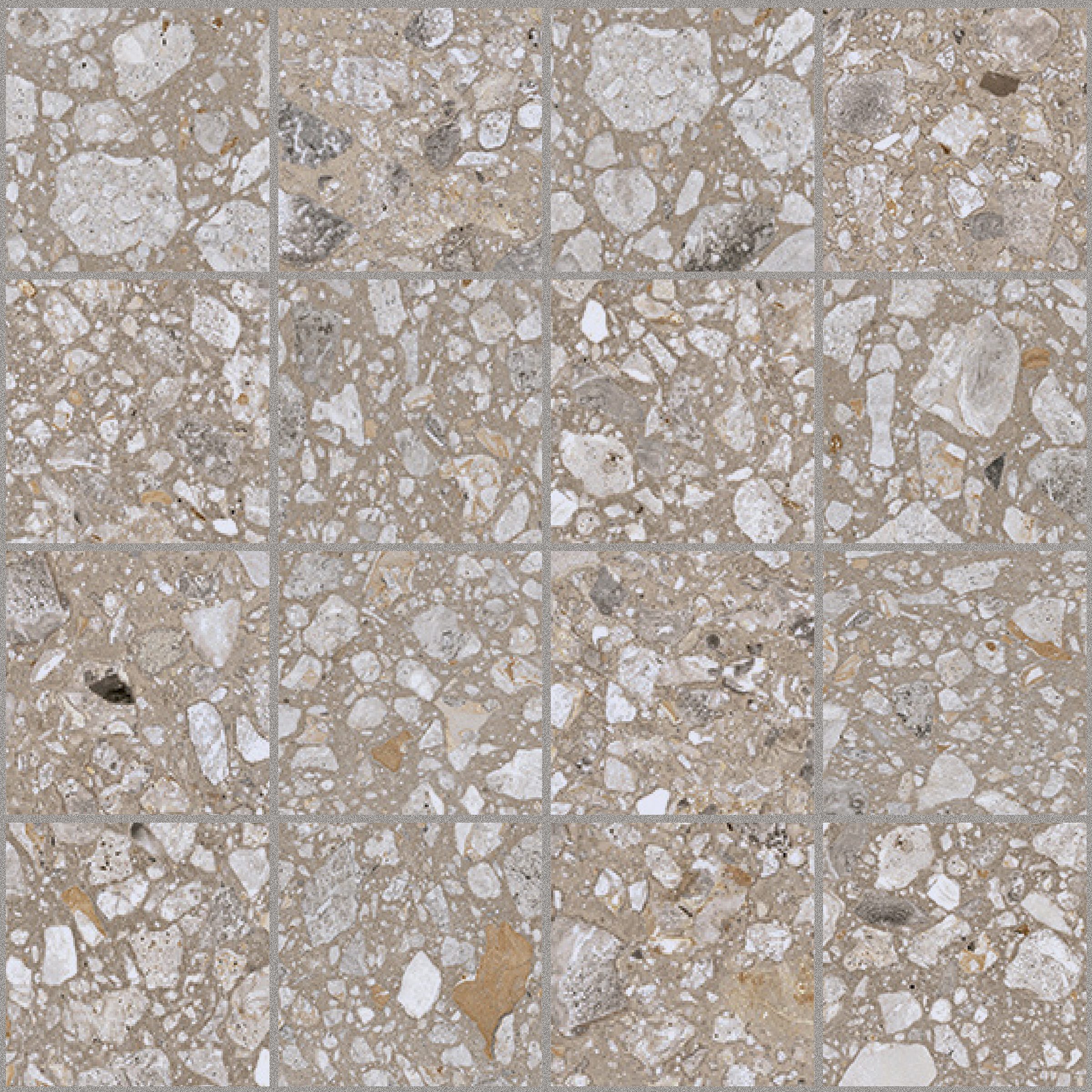 Earl Grey Mix Mosaico magnum 7,5x7,5 30x30 матовая 6 мм