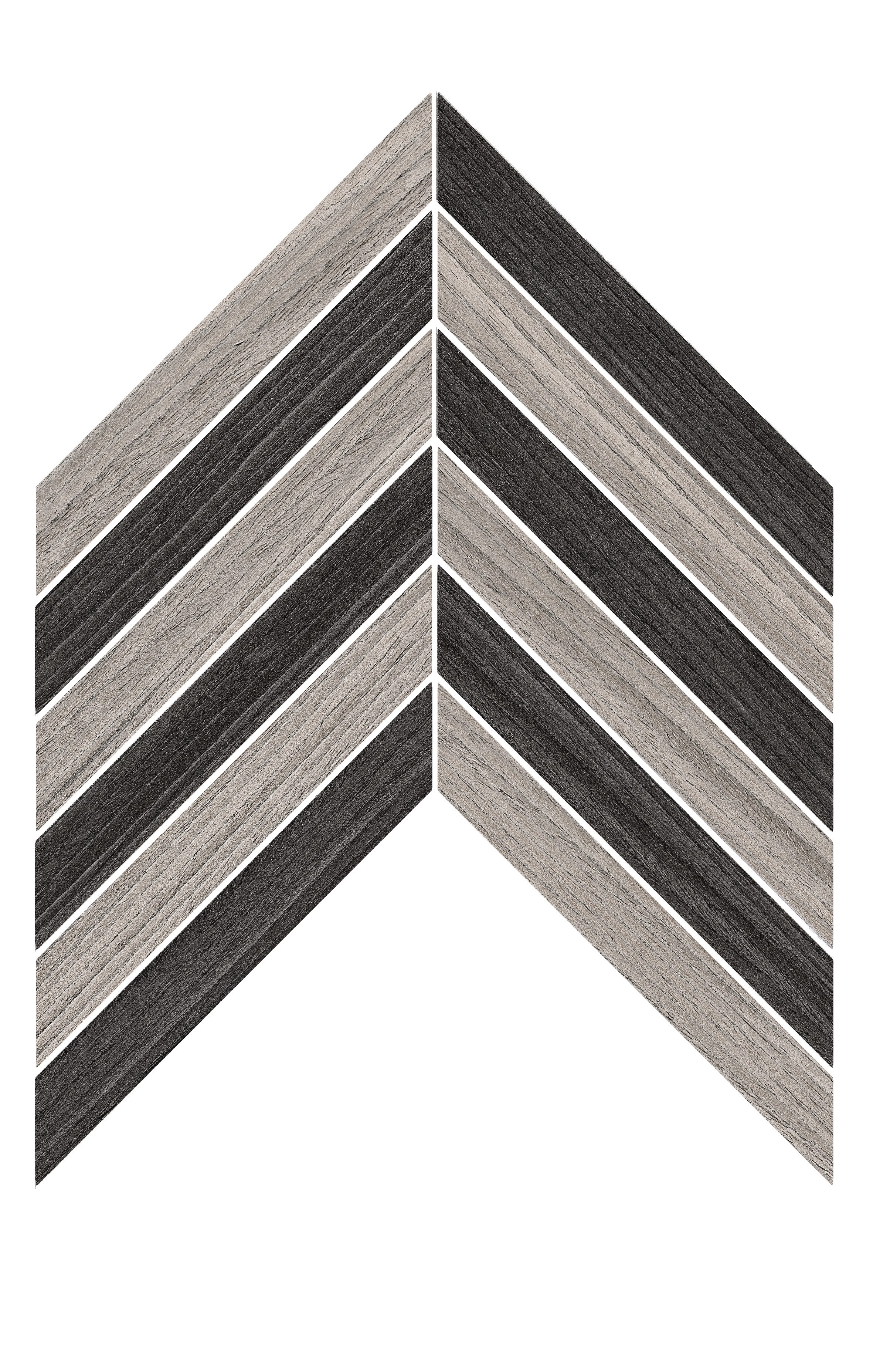 Mix French herringbone 32,5x45,6 матовая 6 мм