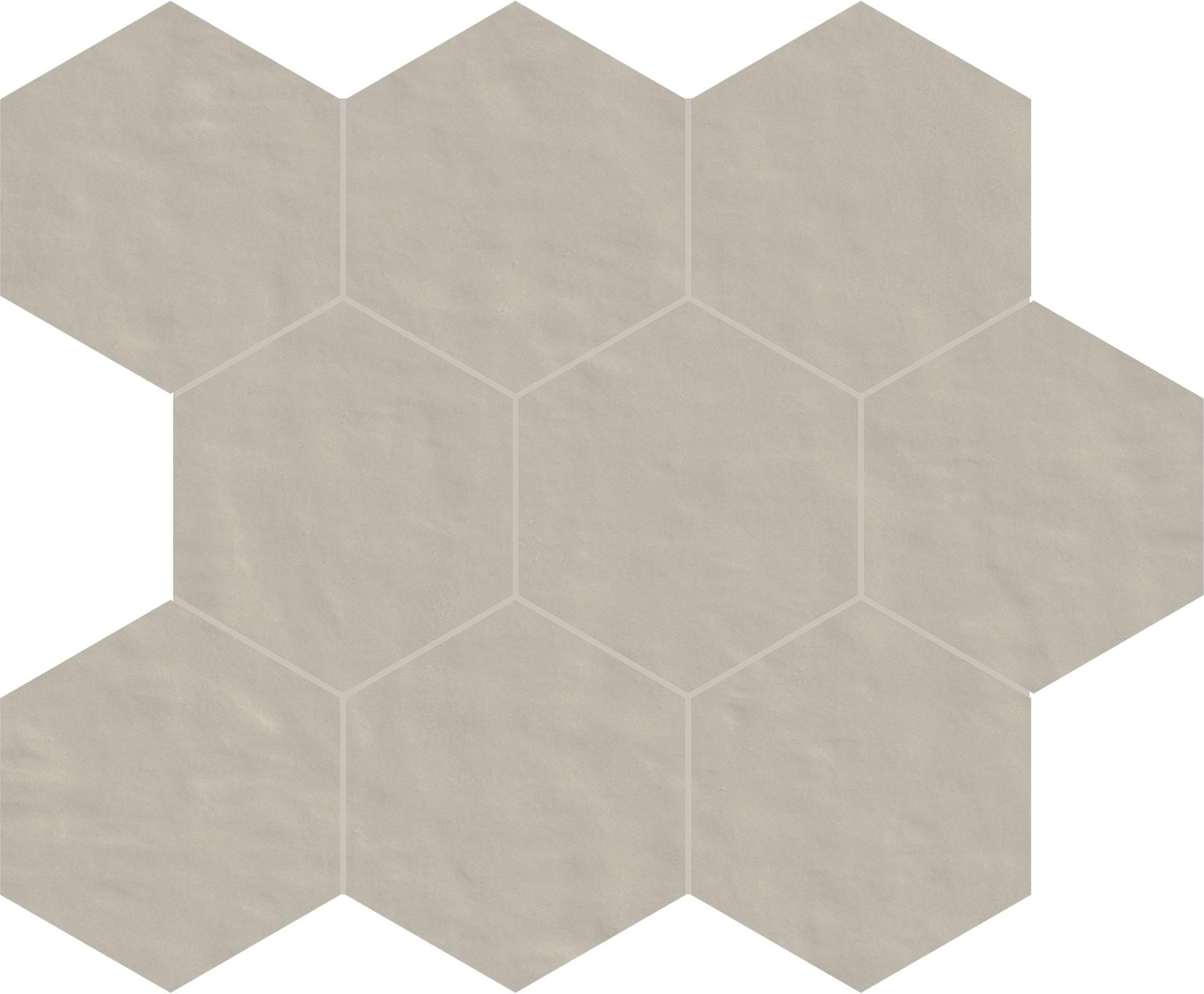 03 perla Mosaico esagono 10x10 матовая 6 мм