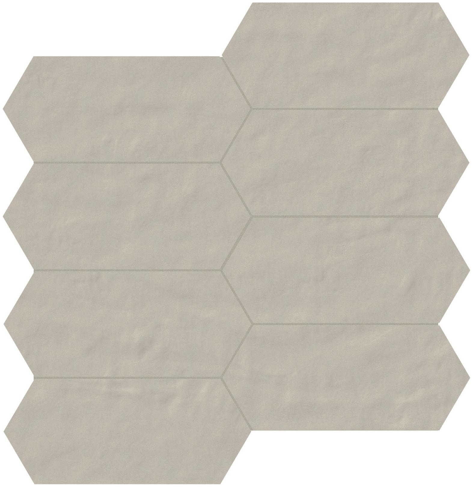 03 perla Mosaico trapezio 7 матовая 6 мм