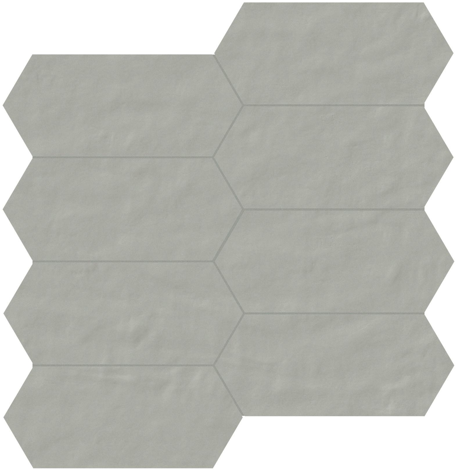 04 ferro Mosaico trapezio 7 матовая 6 мм