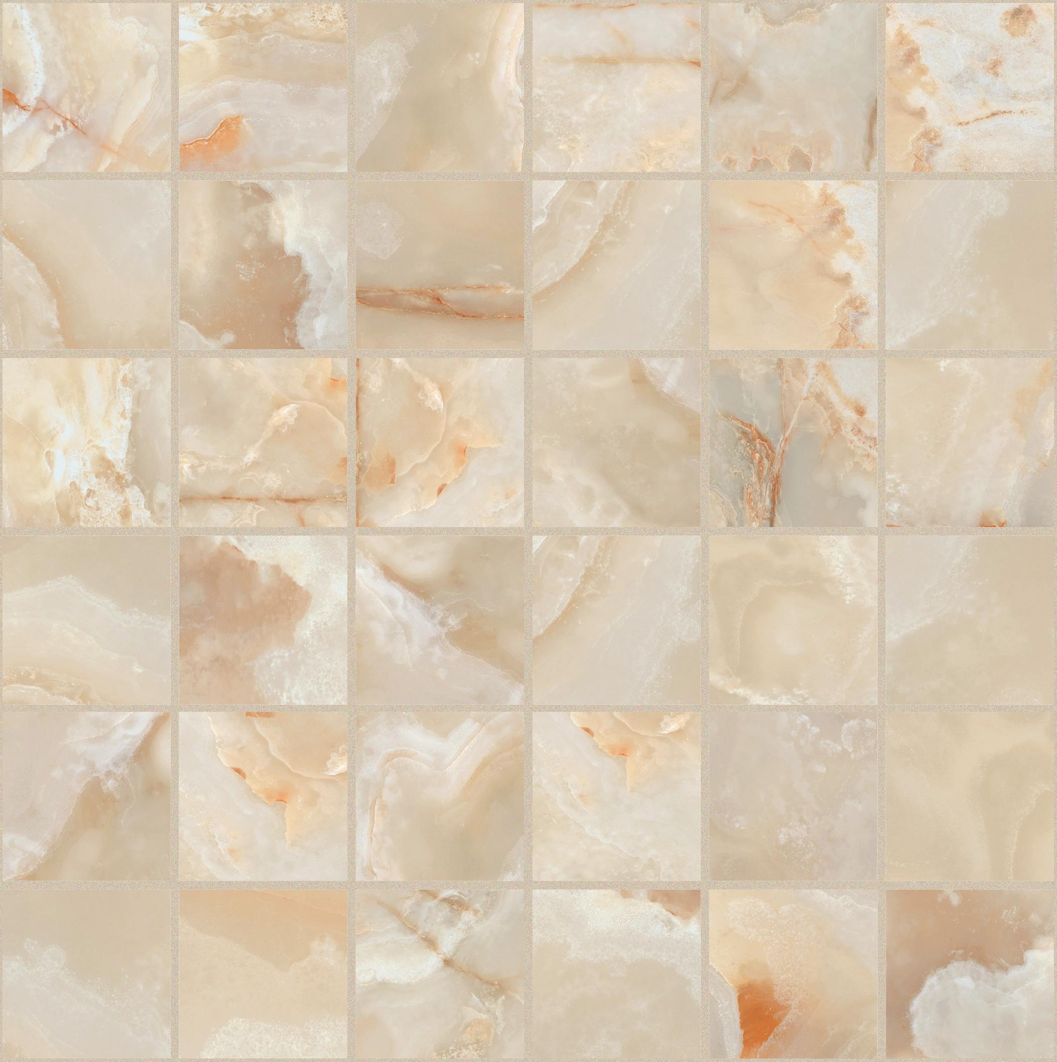 Golden Onyx Mosaico 5x5 30x30 сатинированная 9 мм