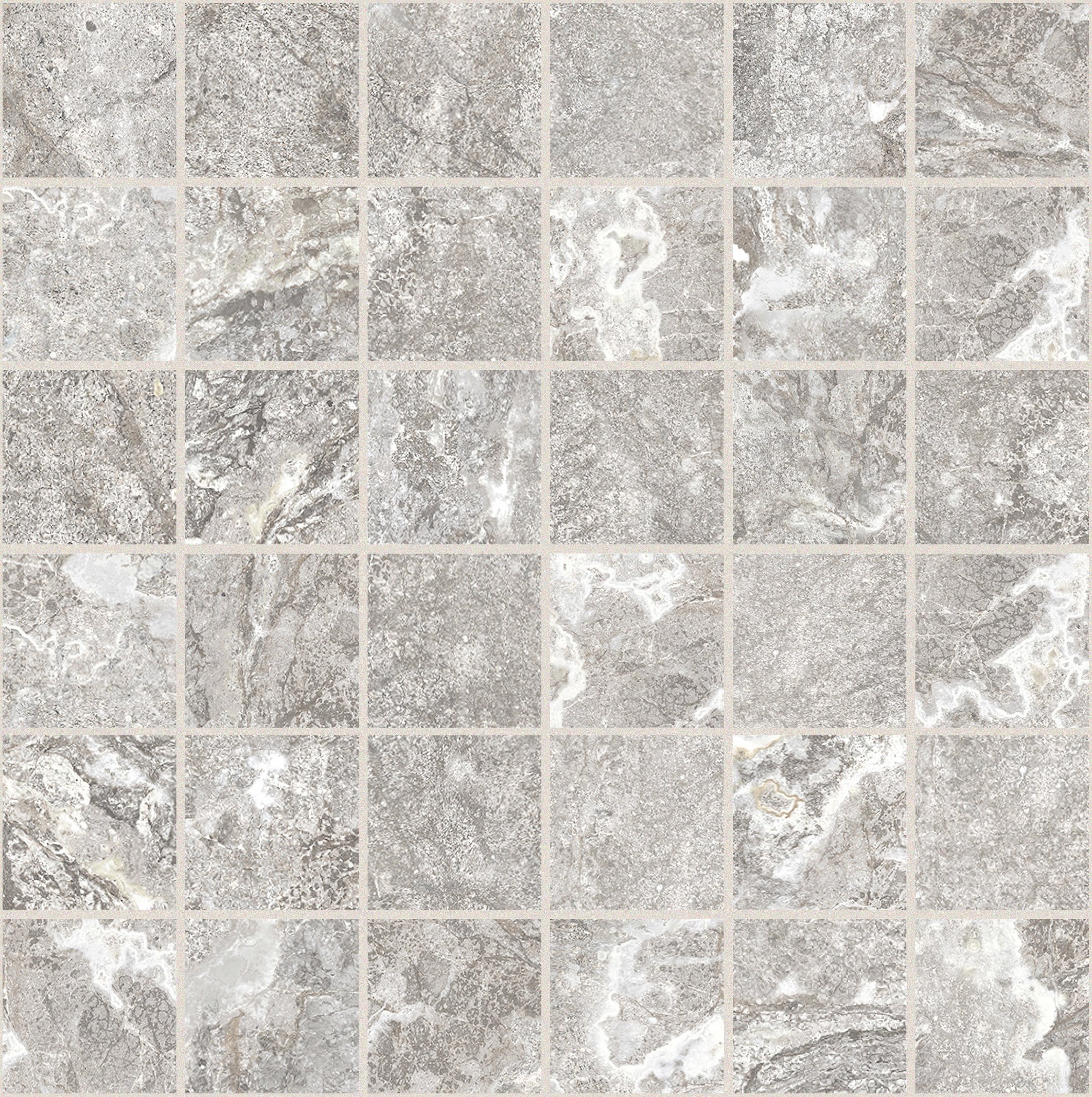 White Porphyry Mosaico 5x5 30x30 матовая 9 мм