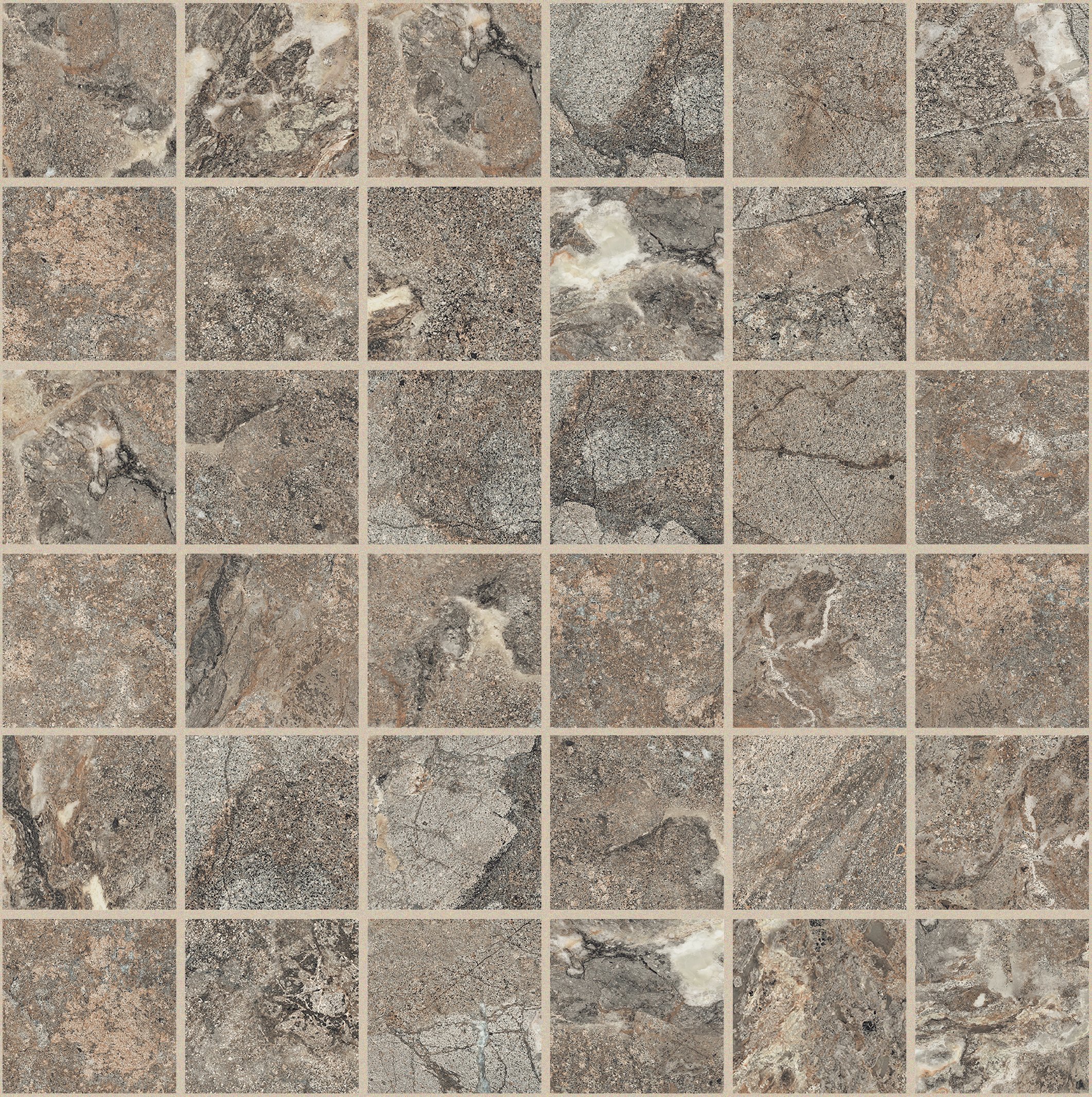 Golden Porphyry Mosaico 5x5 30x30 матовая 9 мм