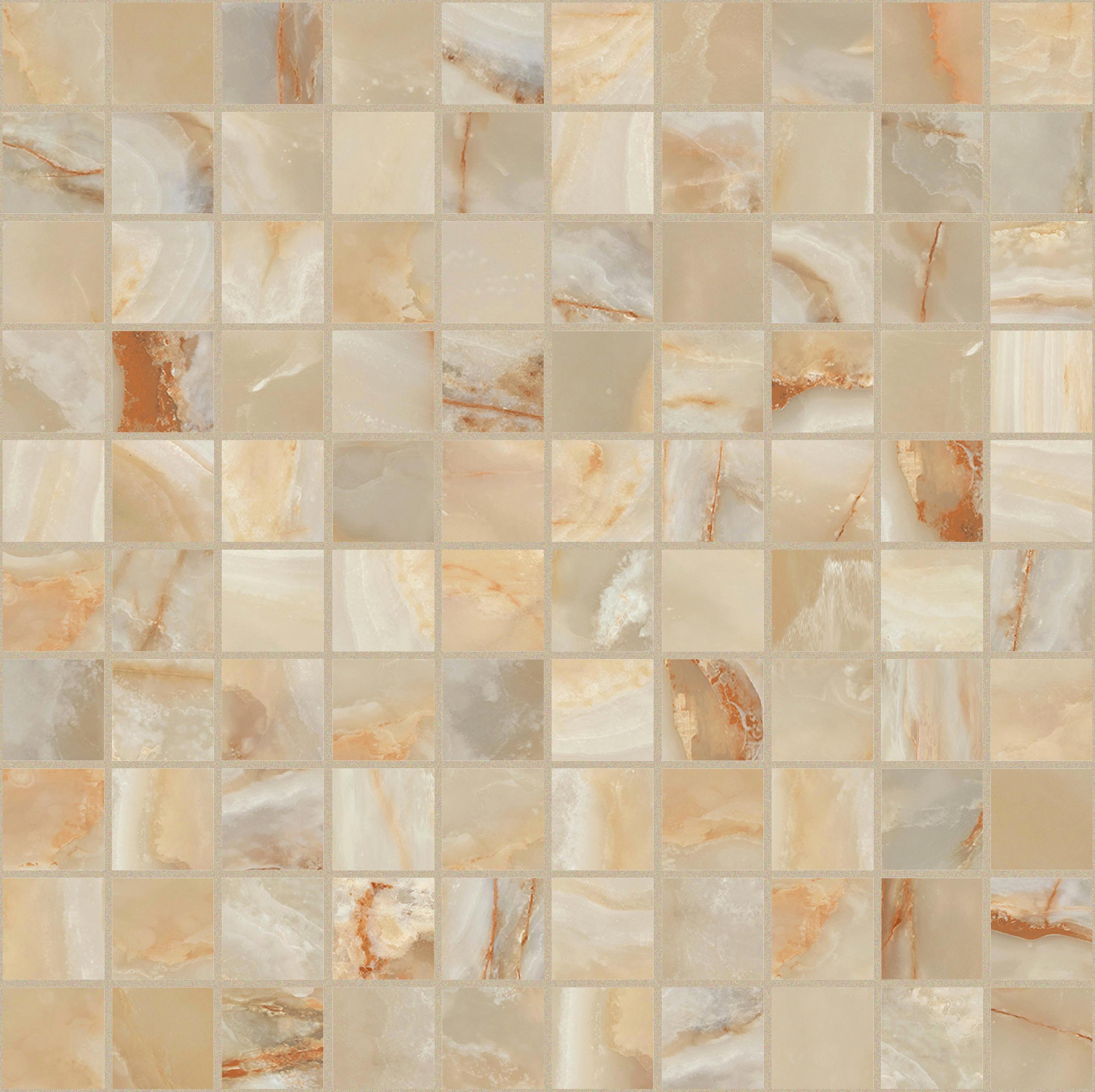 Golden Onyx Mosaico 3x3 30x30 сатинированная 9 мм