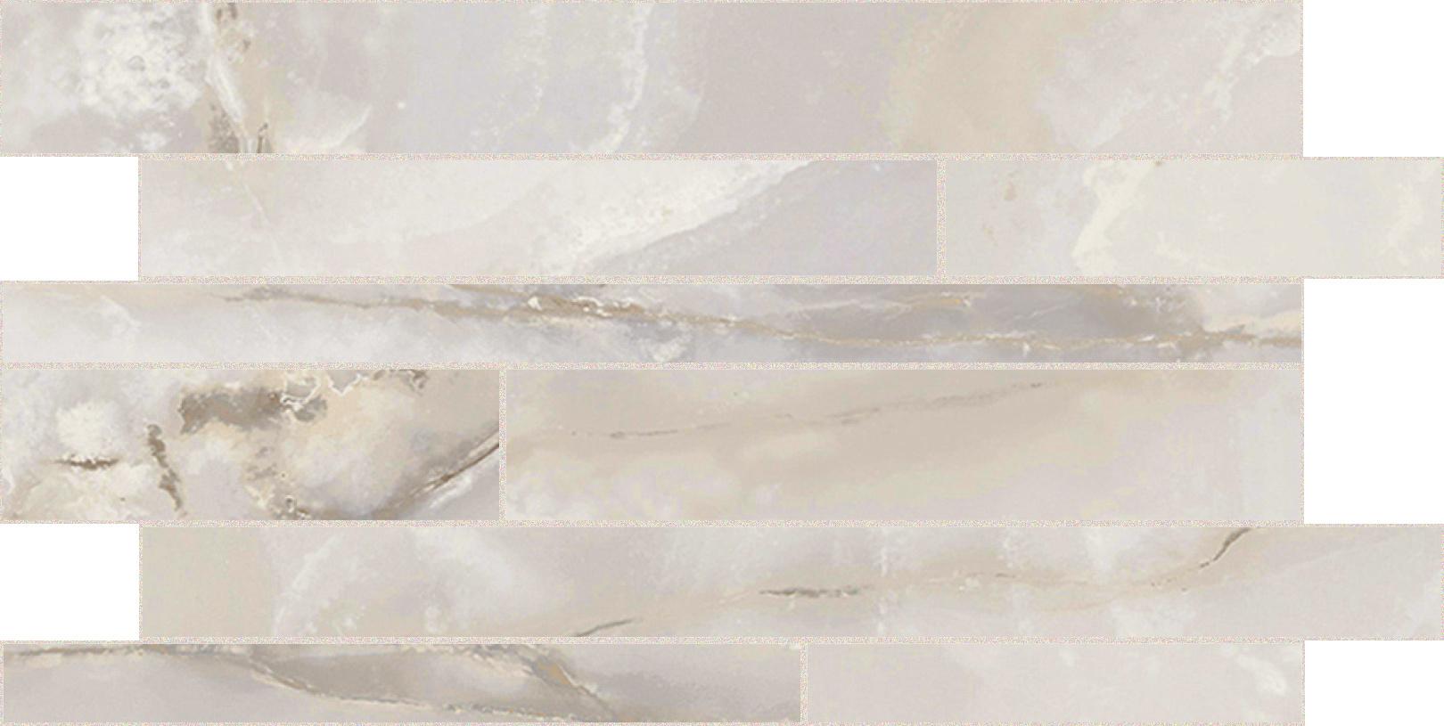 White Onyx Modulo listello sfalsato 30x60 глянцевая 9 мм