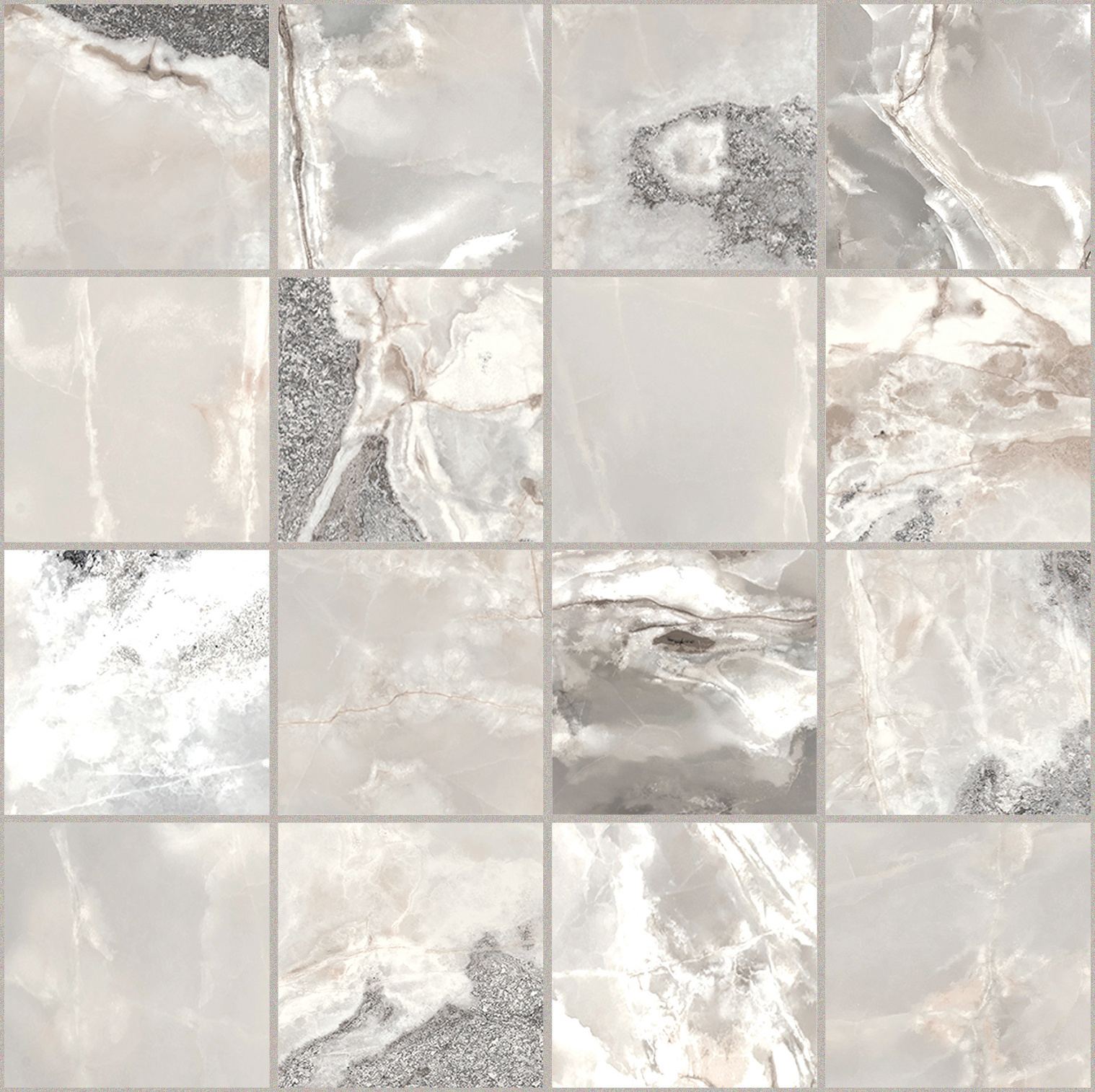Silver Blend Mosaico magnum 7,5x7,5 30x30 сатинированная 6 мм