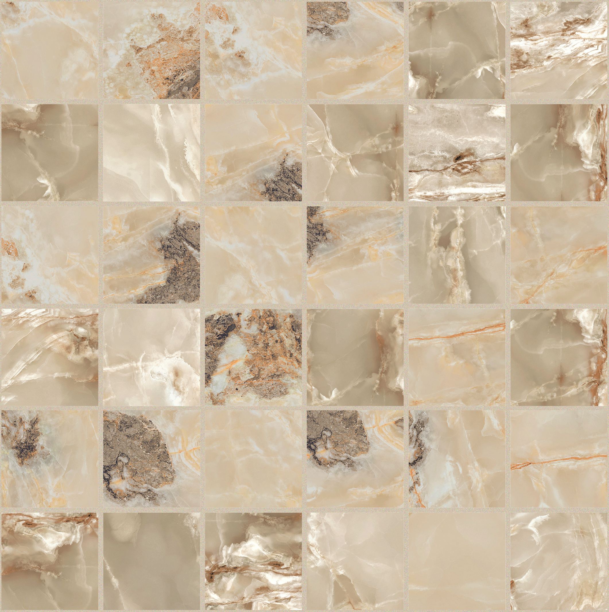 Golden Blend Mosaico 5x5 30x30 сатинированная 9 мм