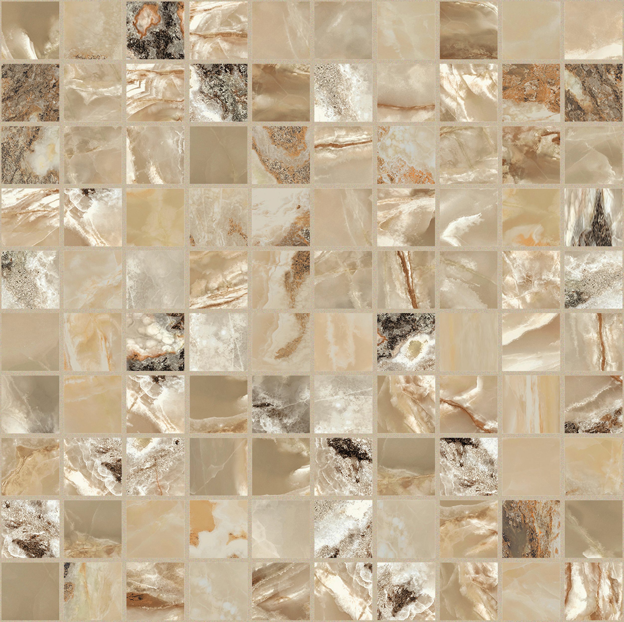 Golden Blend Mosaico 3x3 30x30 сатинированная 9 мм