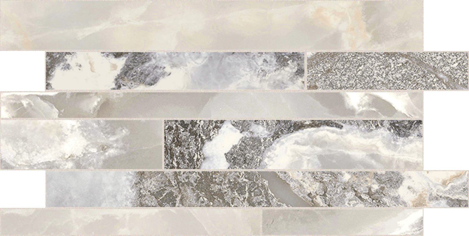 White Blend Modulo listello sfalsato 30x60 глянцевая 9 мм