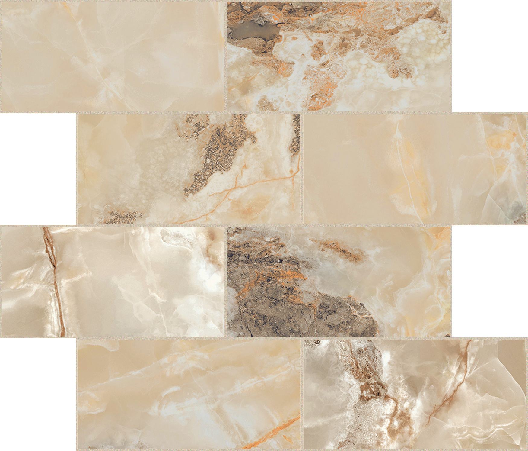 Golden Blend Módulo murete desplazado Magnum 7,5x15 30x30 сатинированная 6 мм