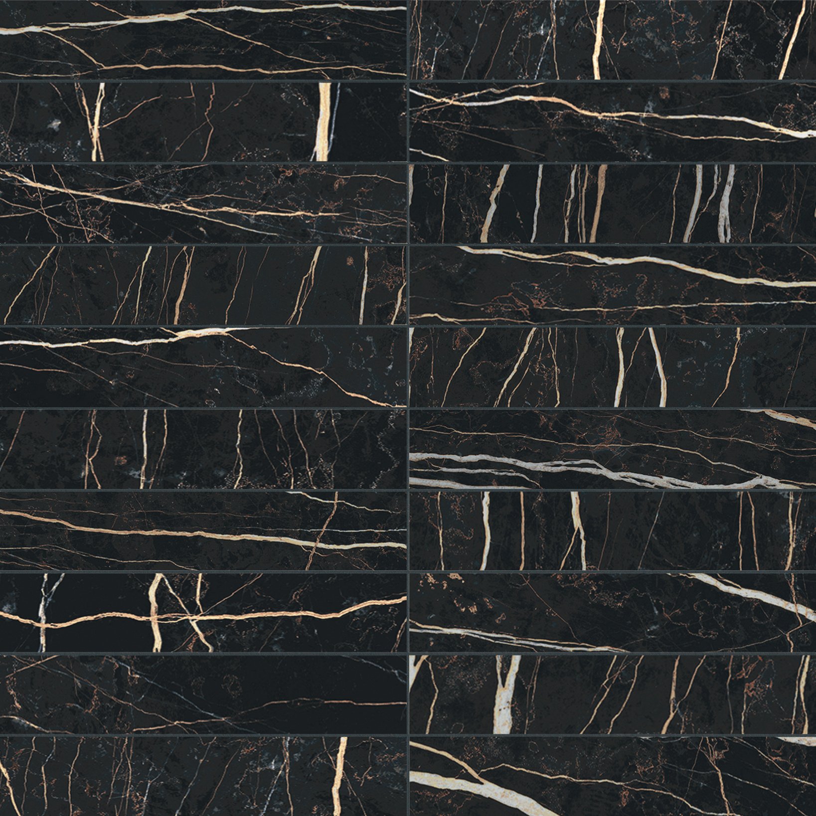 Thunder Night Mosaico 3x15 30x30 матовая 9 мм
