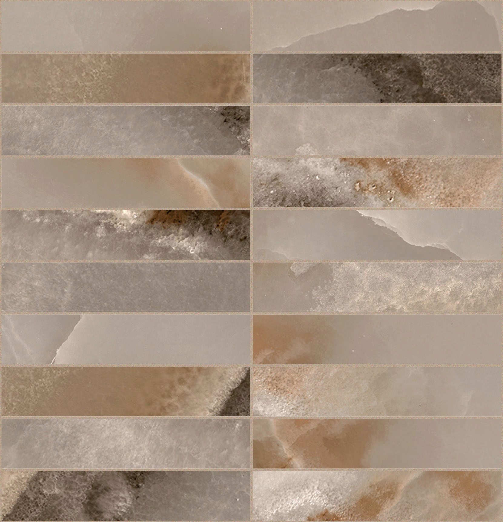 Rêve Choco Mosaico 3x15 30x30 глянцевая 9 мм