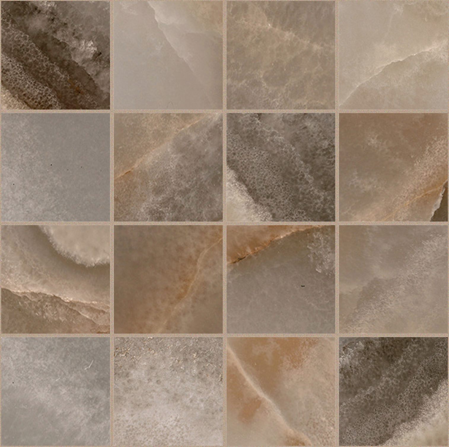 Rêve Choco Mosaico magnum 7,5x7,5 30x30 матовая 6 мм
