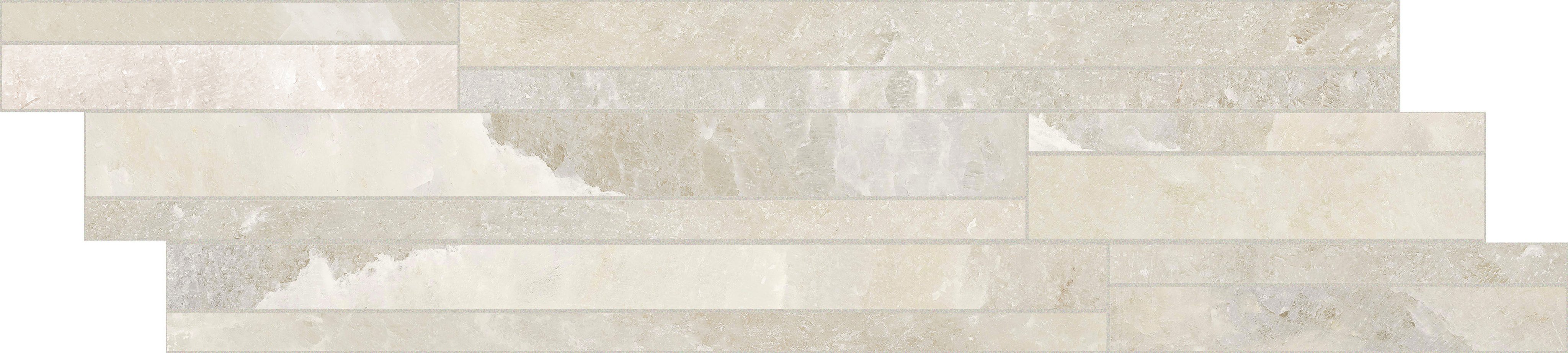 White Gold Modulo listello sfalsato mix 15x60 9 мм