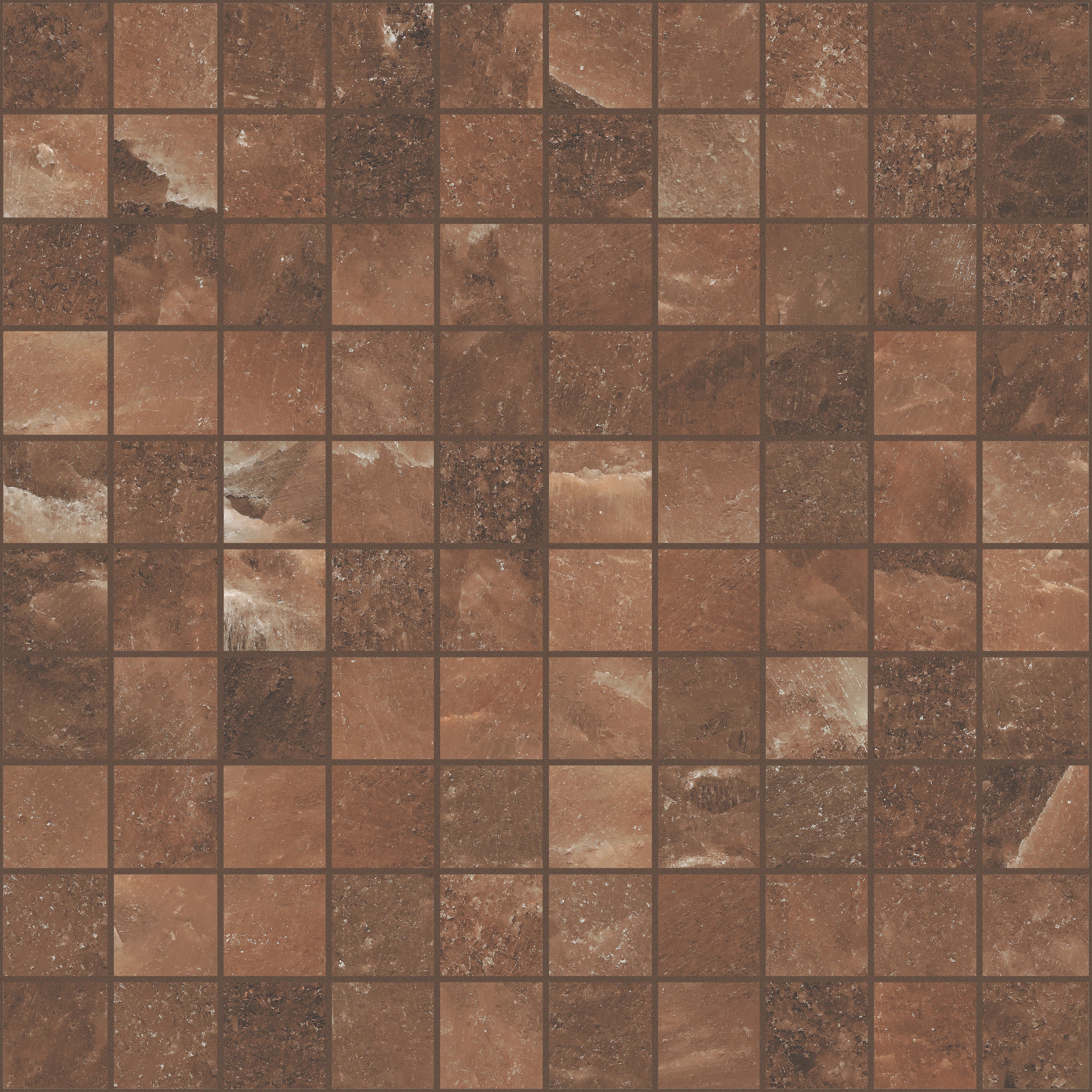 Hawaiian Red Mosaico 3x3 30x30 глянцевая 9 мм