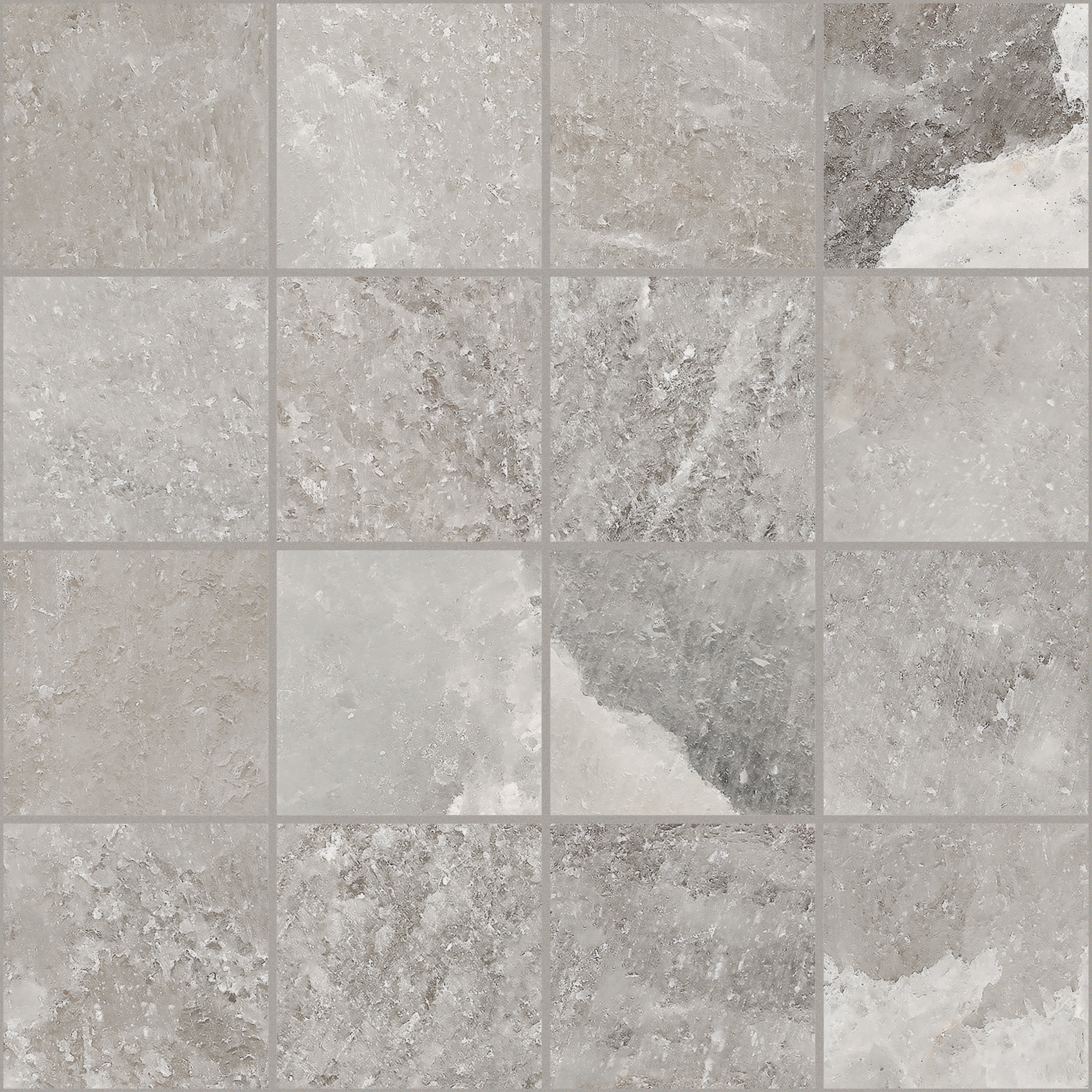 Celtic Grey Mosaico magnum 7,5x7,5 30x30 матовая 6 мм