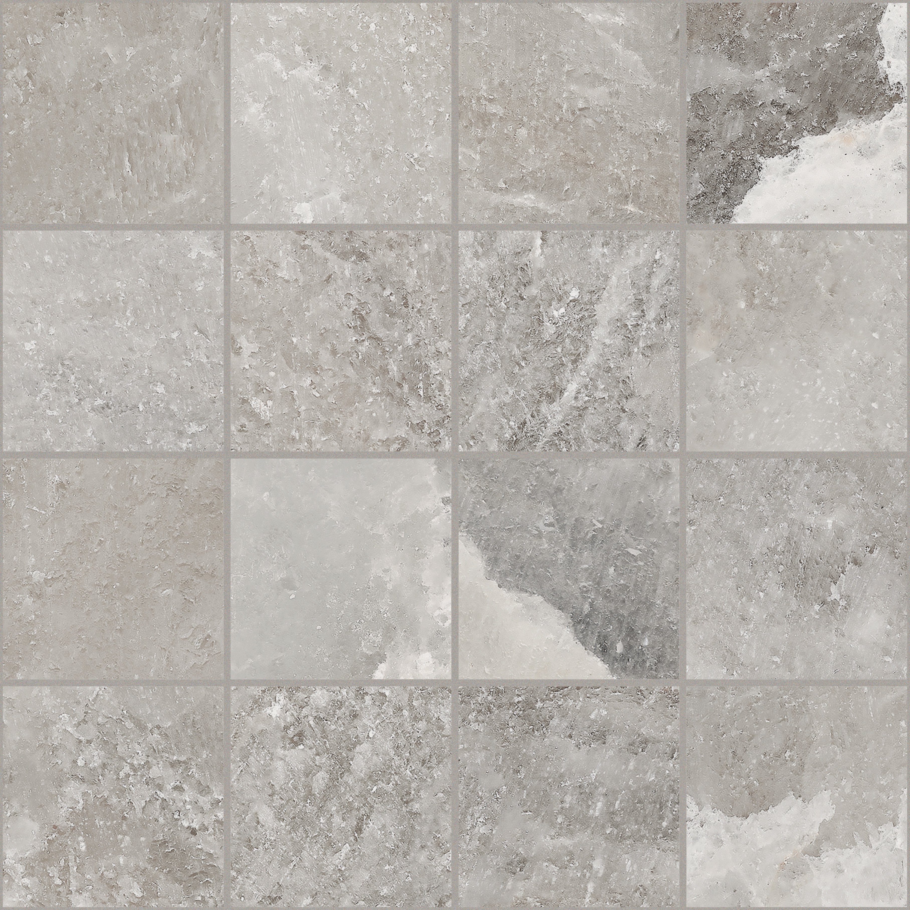 Celtic Grey Mosaico magnum 7,5x7,5 30x30 глянцевая 6 мм