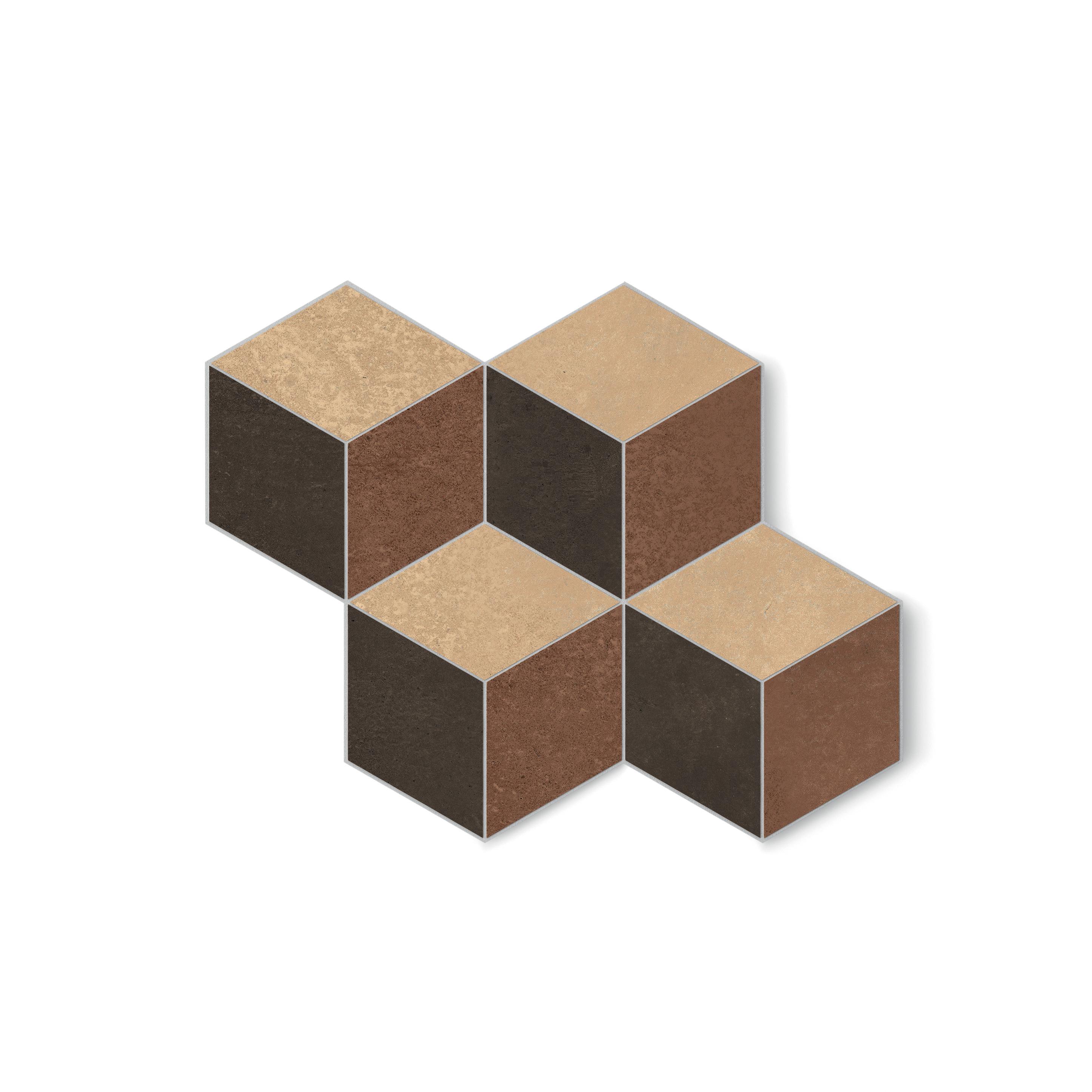 Mix Cubo 37x46 матовая 9 мм