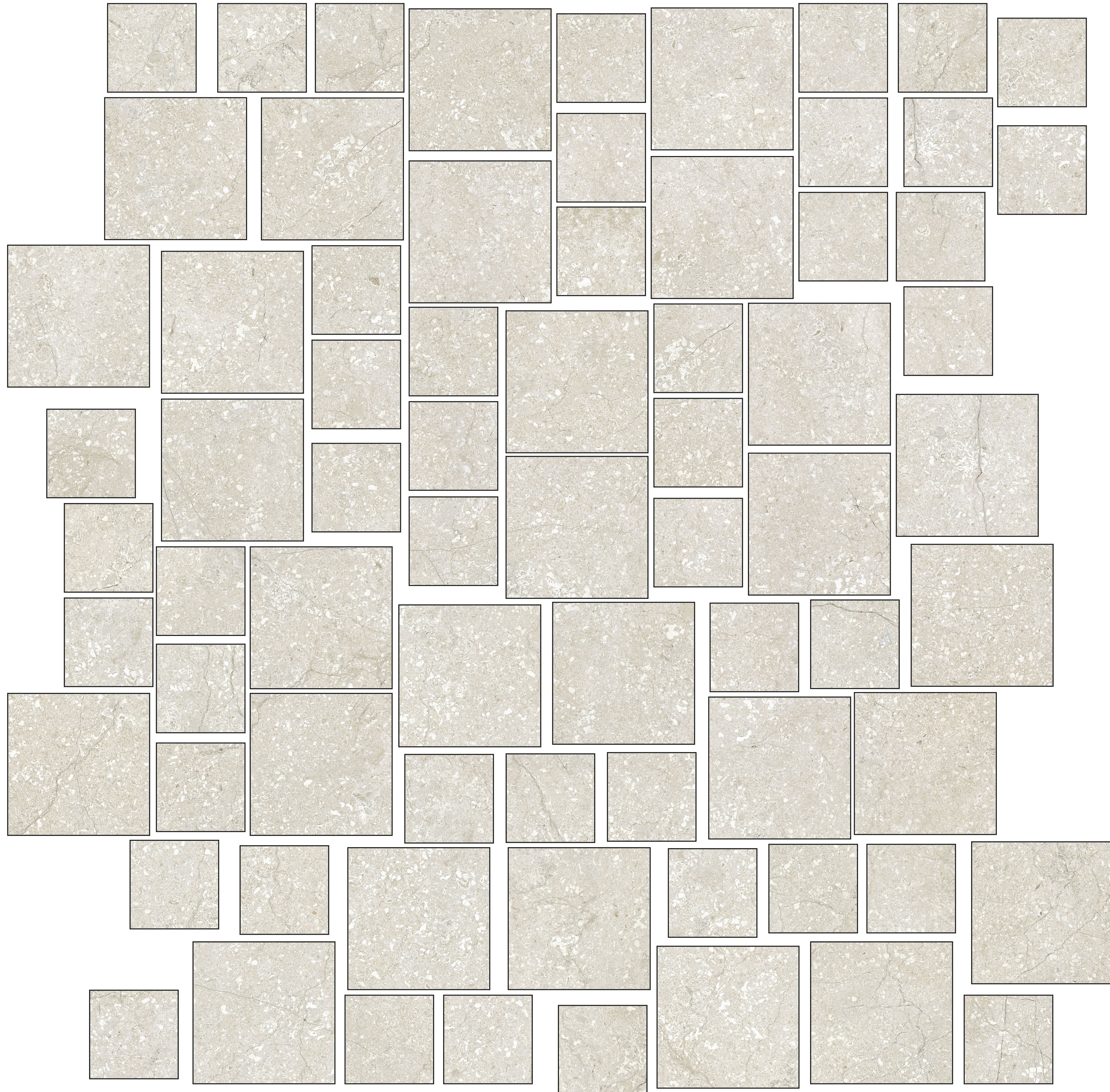 Blocks Cotton 33,5x37 матовая 6 мм