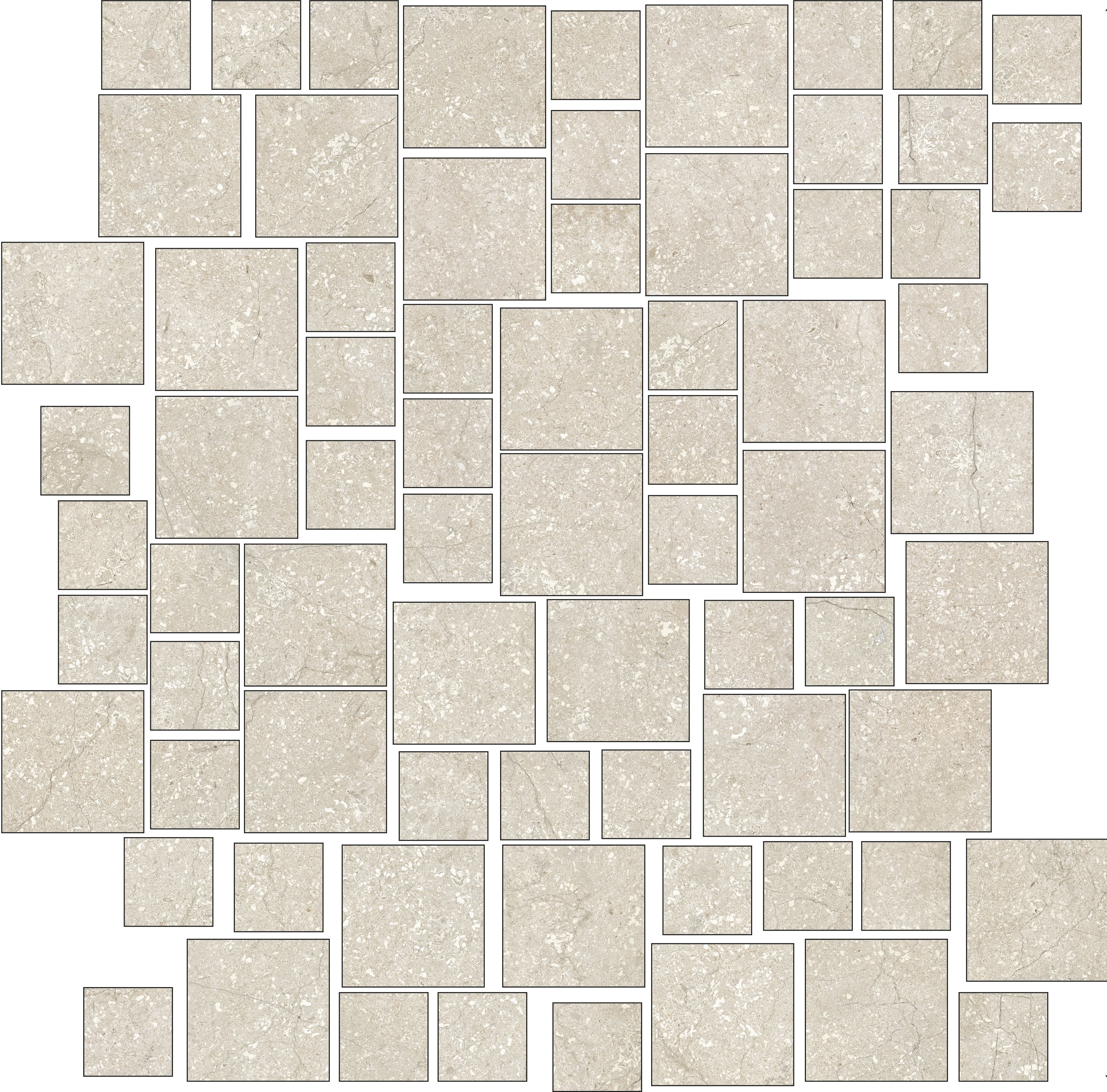 Blocks Shell 33,5x37 матовая 6 мм