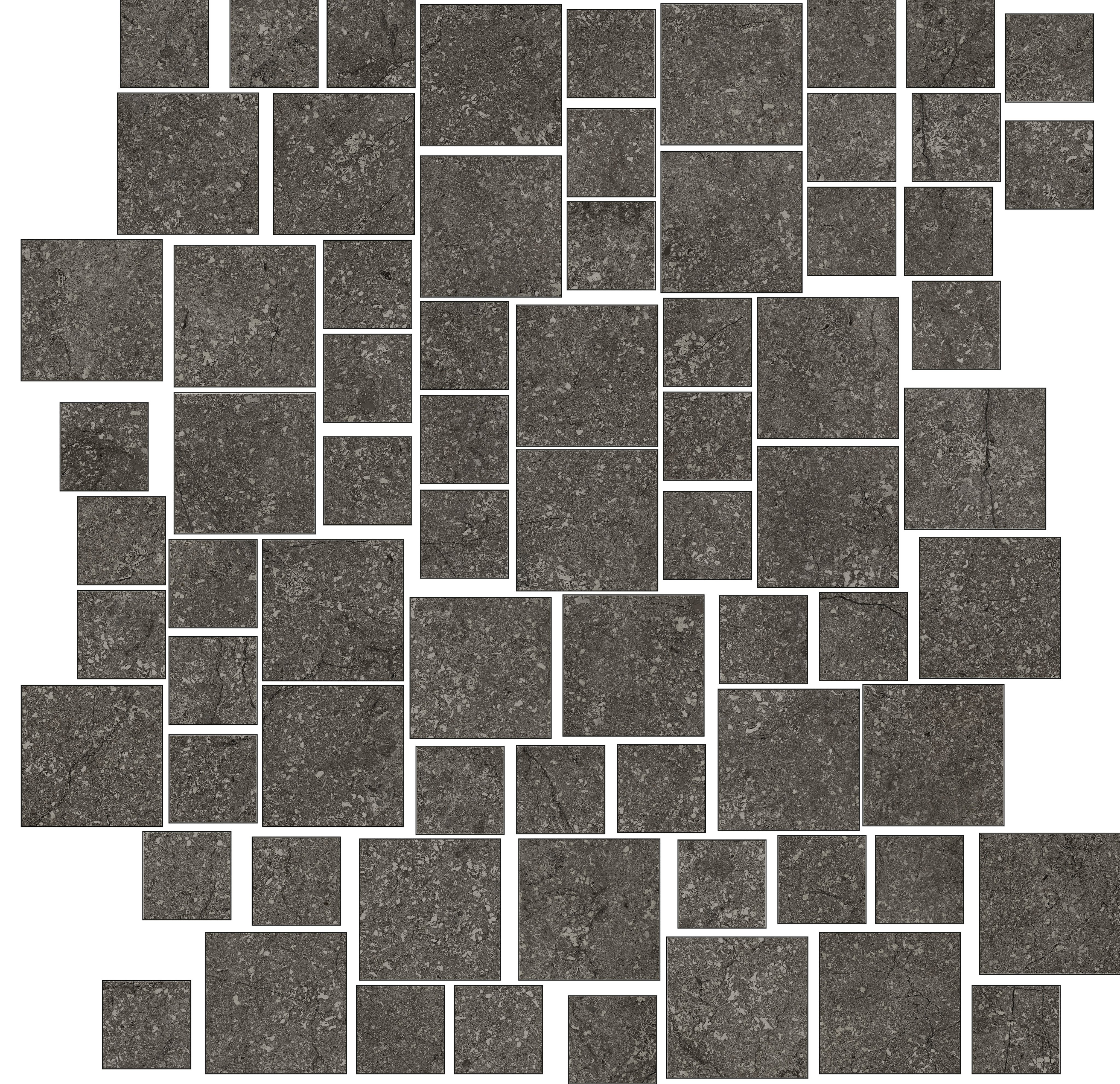 Blocks Graphit 33,5x37 матовая 6 мм
