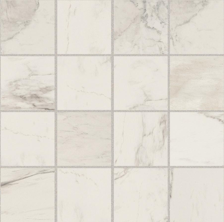 Stone Calacatta Mosaico magnum 7,5x7,5 30x30 матовая 6 мм