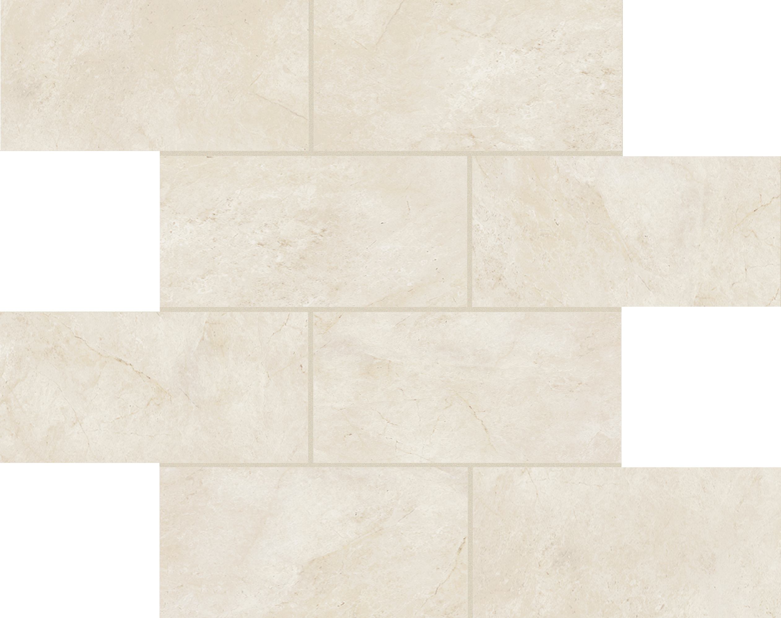 Stone Marfil Módulo murete desplazado Magnum 7,5x15 30x30 матовая 6 мм