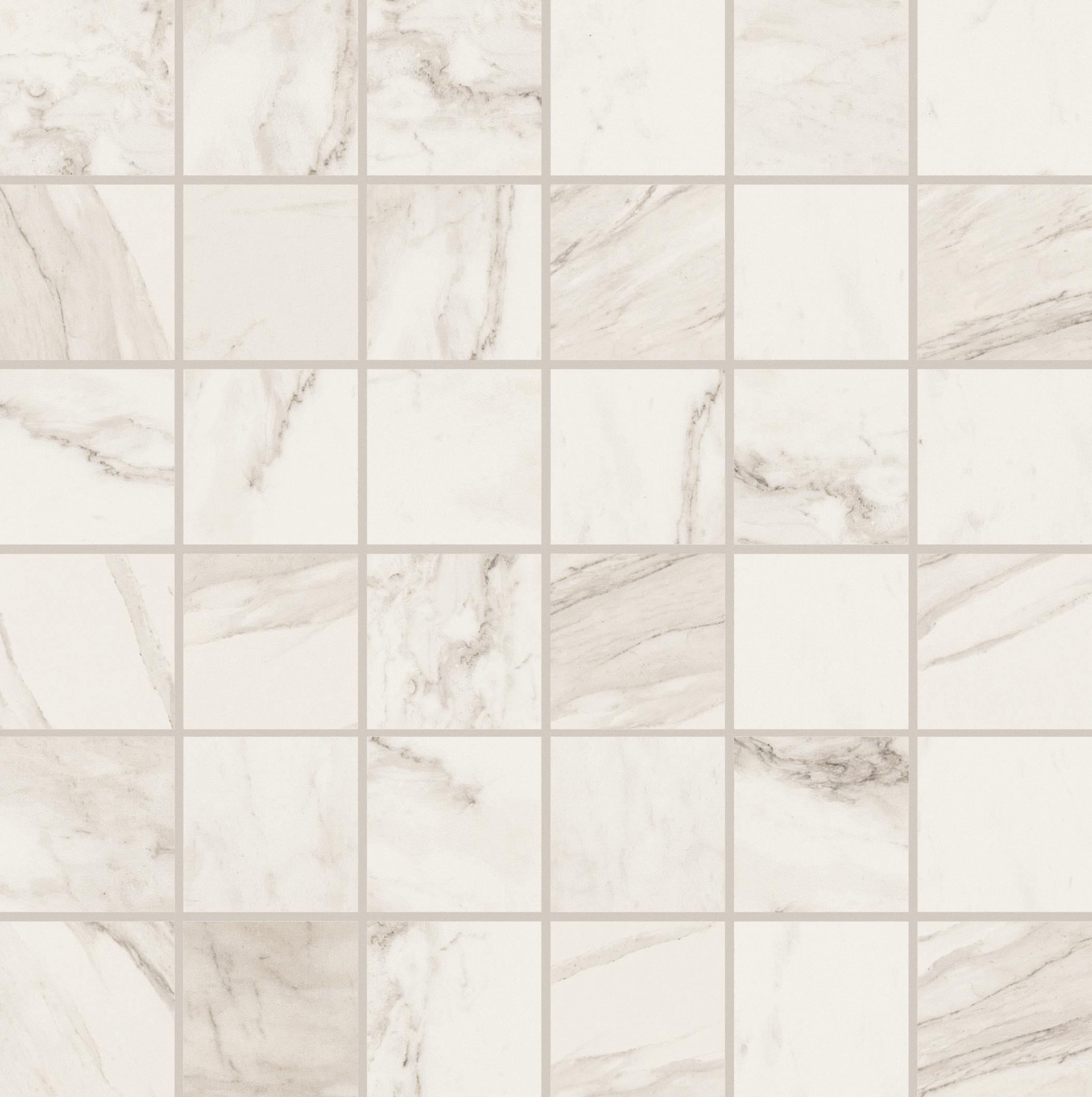 Stone Calacatta Mosaico 5x5 30x30 матовая 9 мм