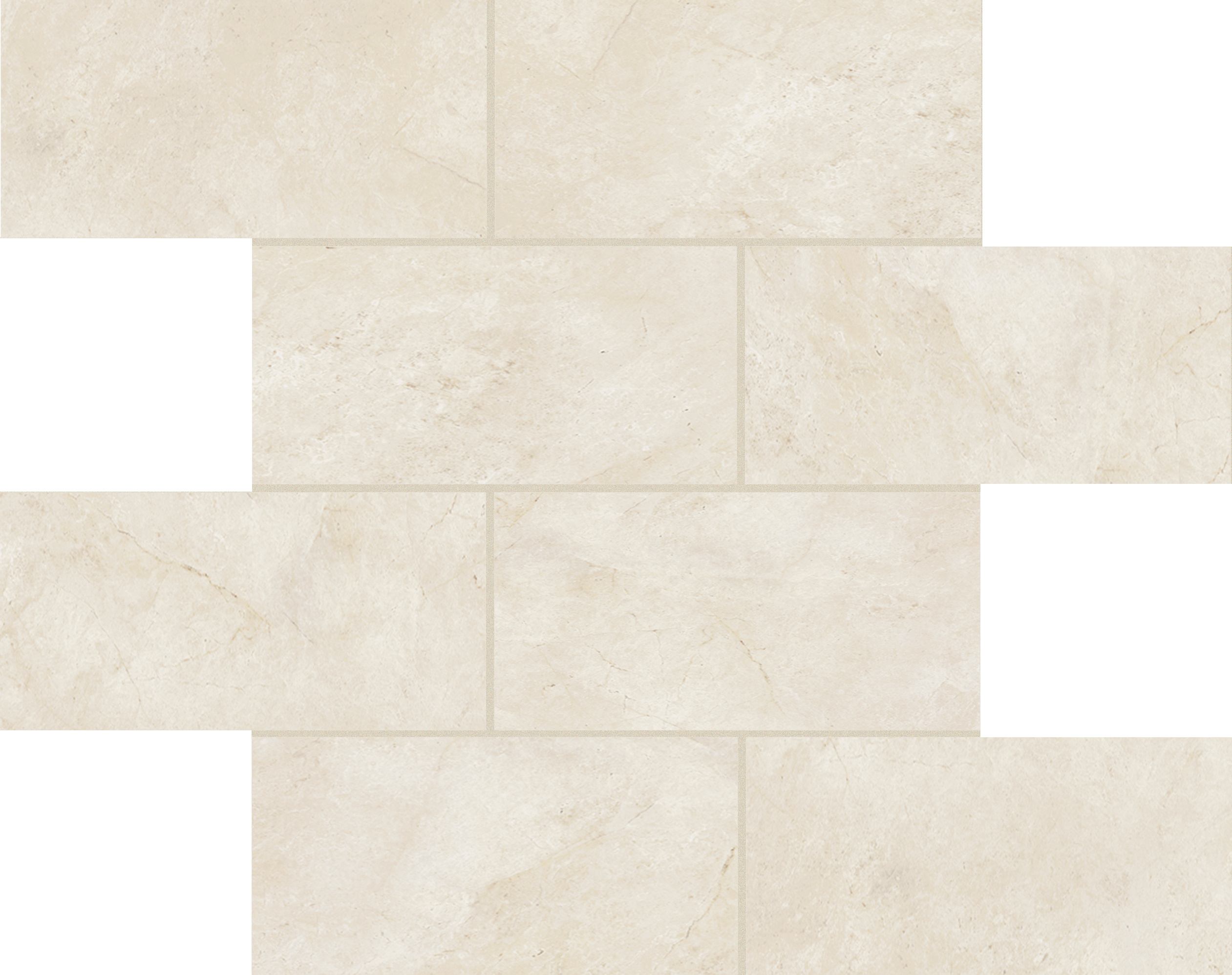 Stone Marfil Módulo murete desplazado Magnum 7,5x15 30x30 глянцевая 6 мм