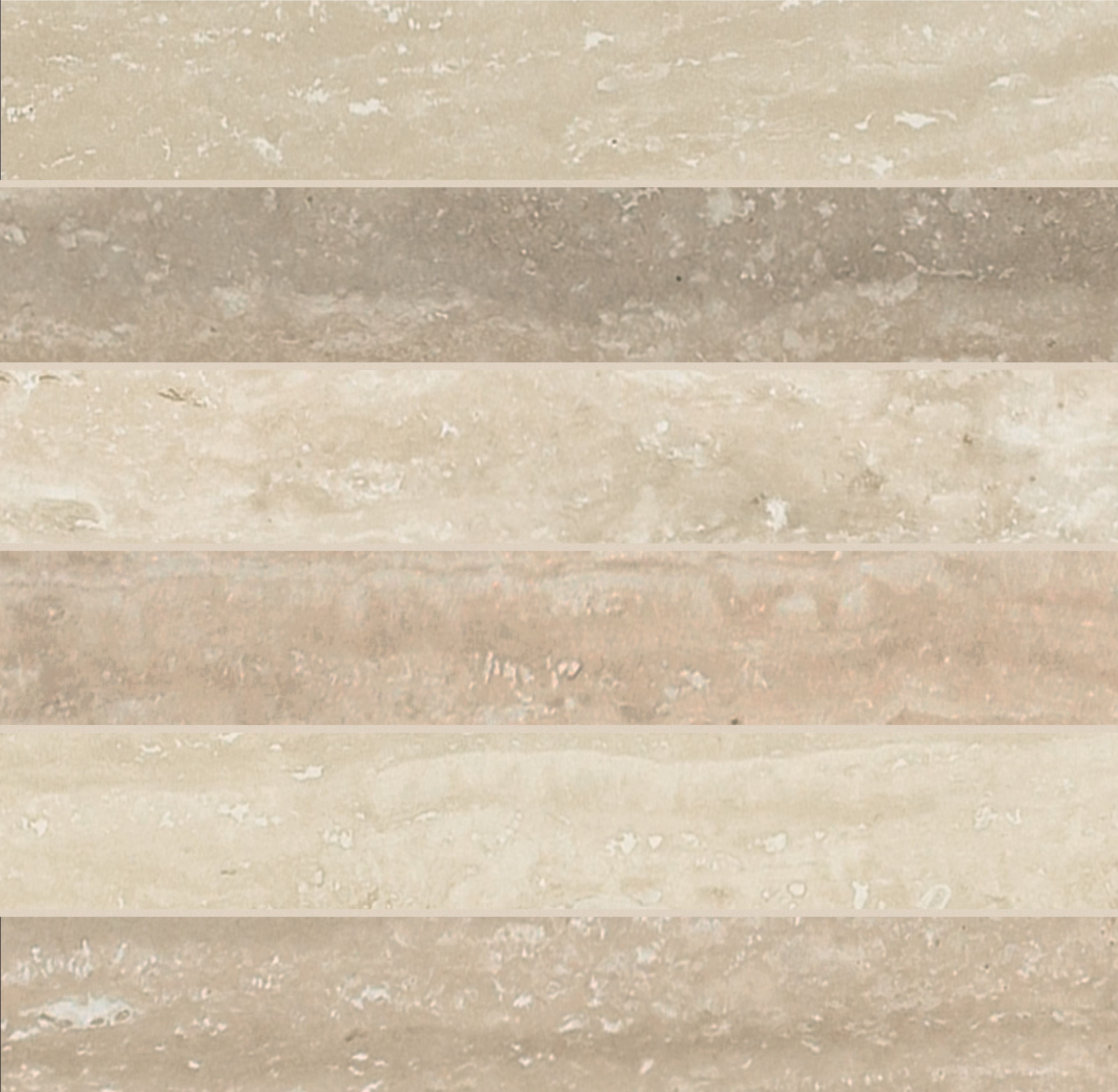 Travertino Mosaico 3D 5x30 30x30 глянцевая 9 мм
