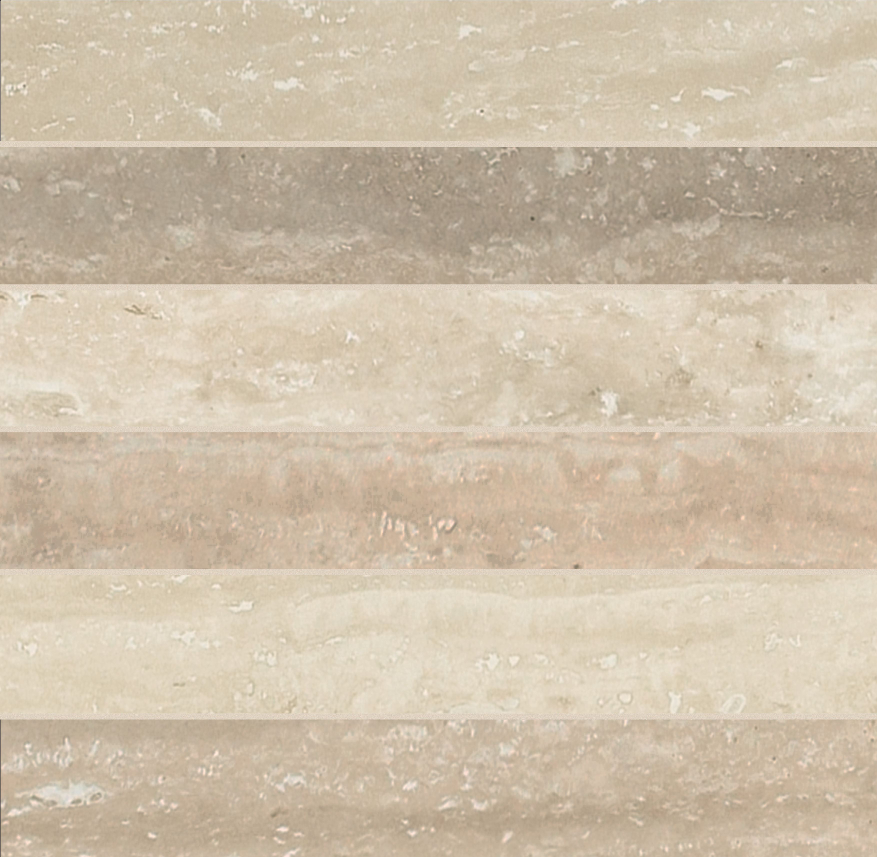 Travertino Mosaico 3D 5x30 30x30 матовая 9 мм
