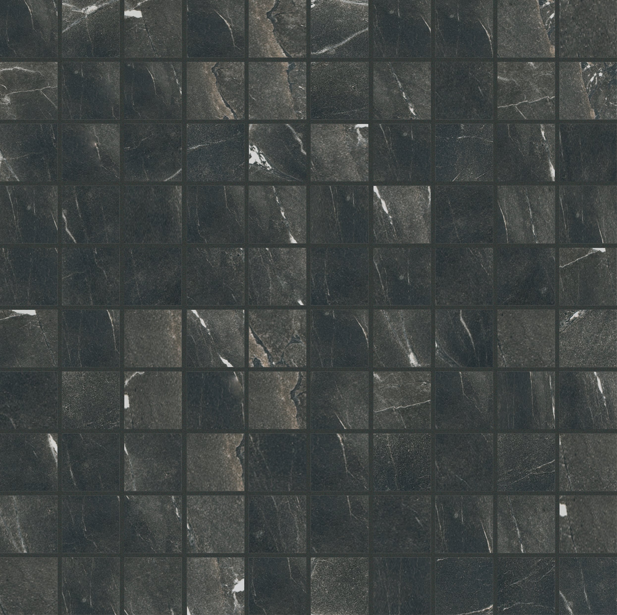 Black Deep Mosaico 3x3 30x30 матовая 9 мм