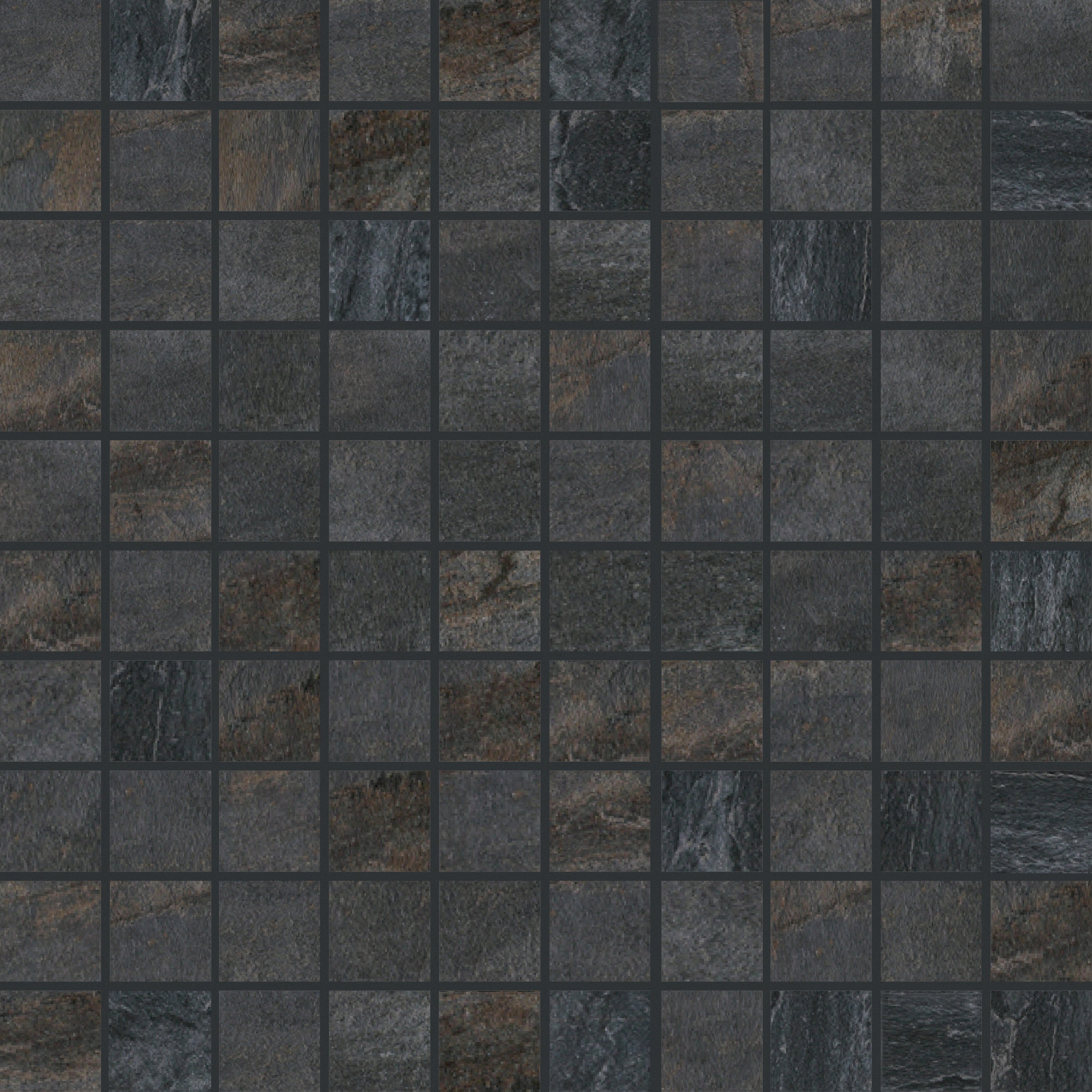 Black Mosaico 3x3 30x30 матовая 9 мм