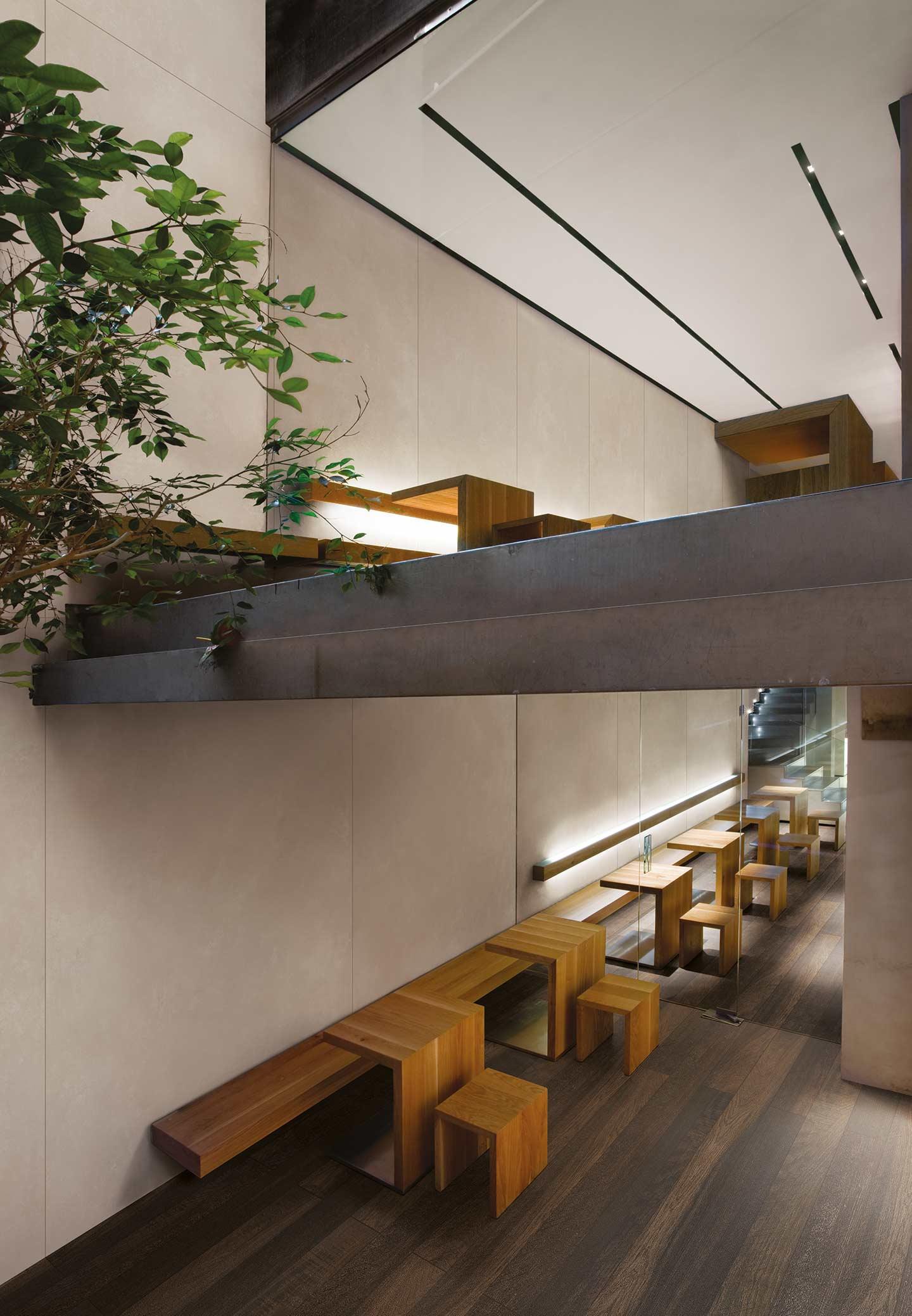 Wooden Tile / интерьер