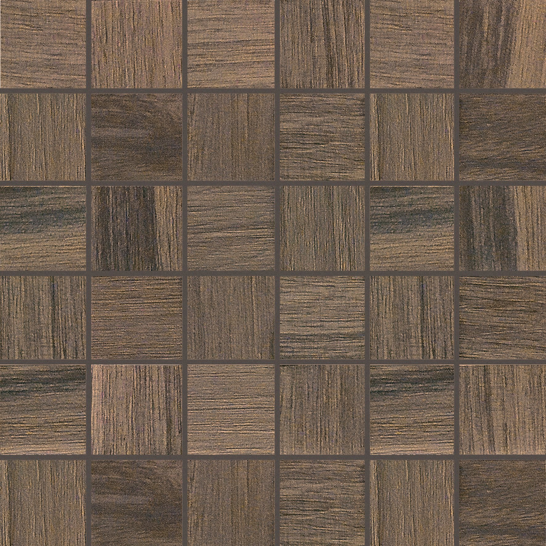 Wooden Walnut Mosaico 5x5 30x30 матовая 9 мм