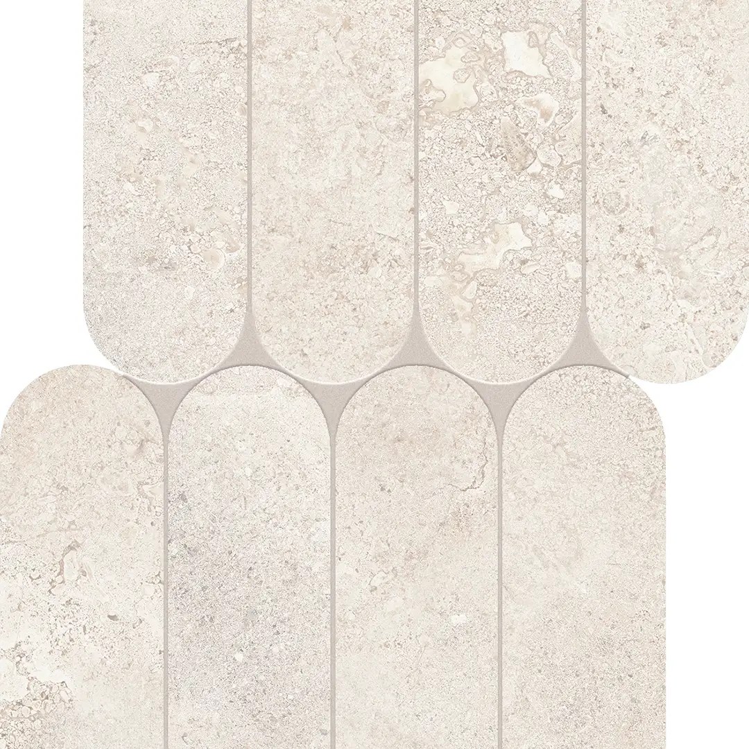 Мозаика Grace Fossil Biscuits White 28,5×55,5